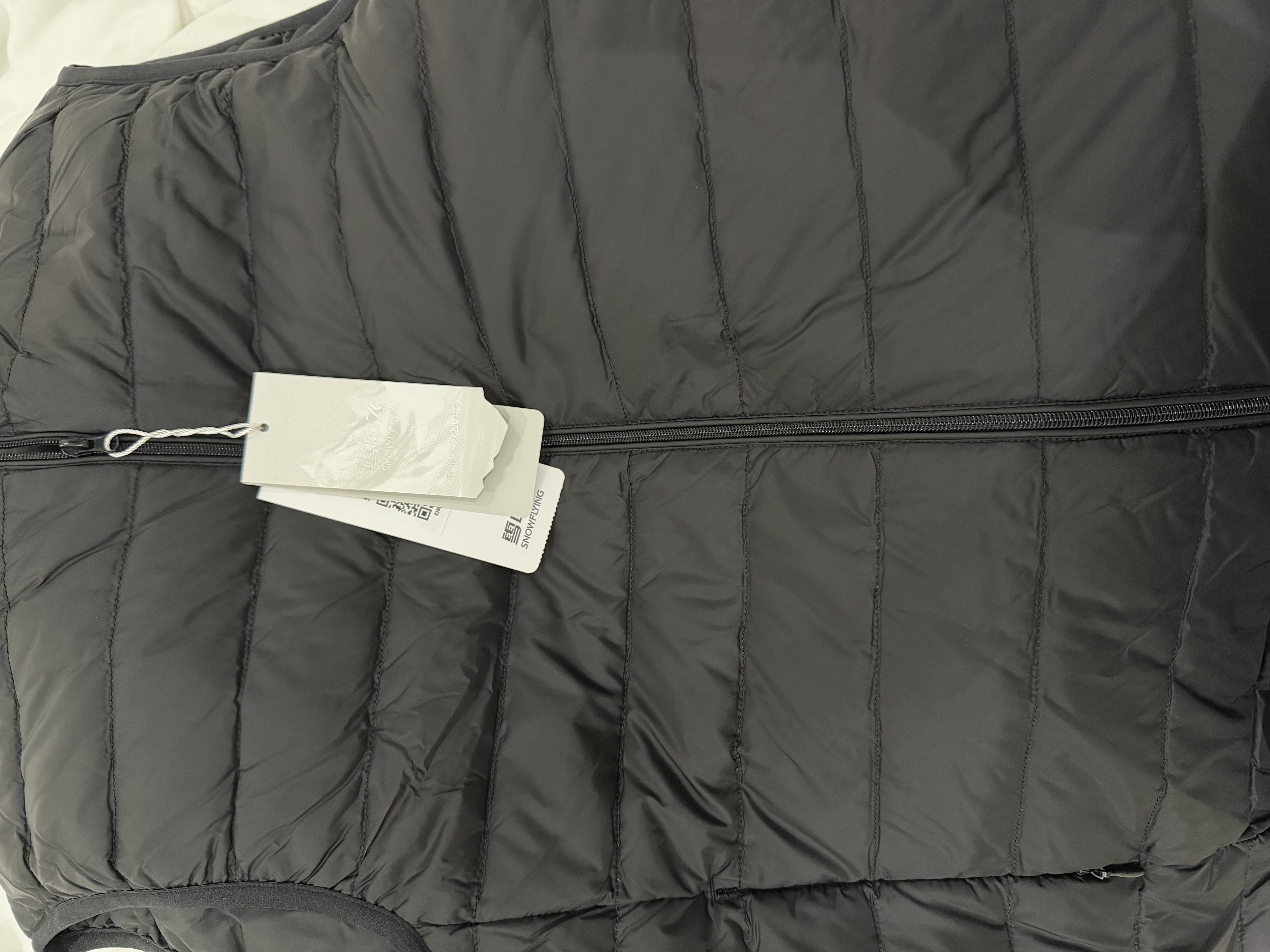 雪中飞秋冬新款男式轻薄羽绒服马甲基础男士短款羽绒秋马甲 宝石黑|8086 M 170/92A 实拍图
