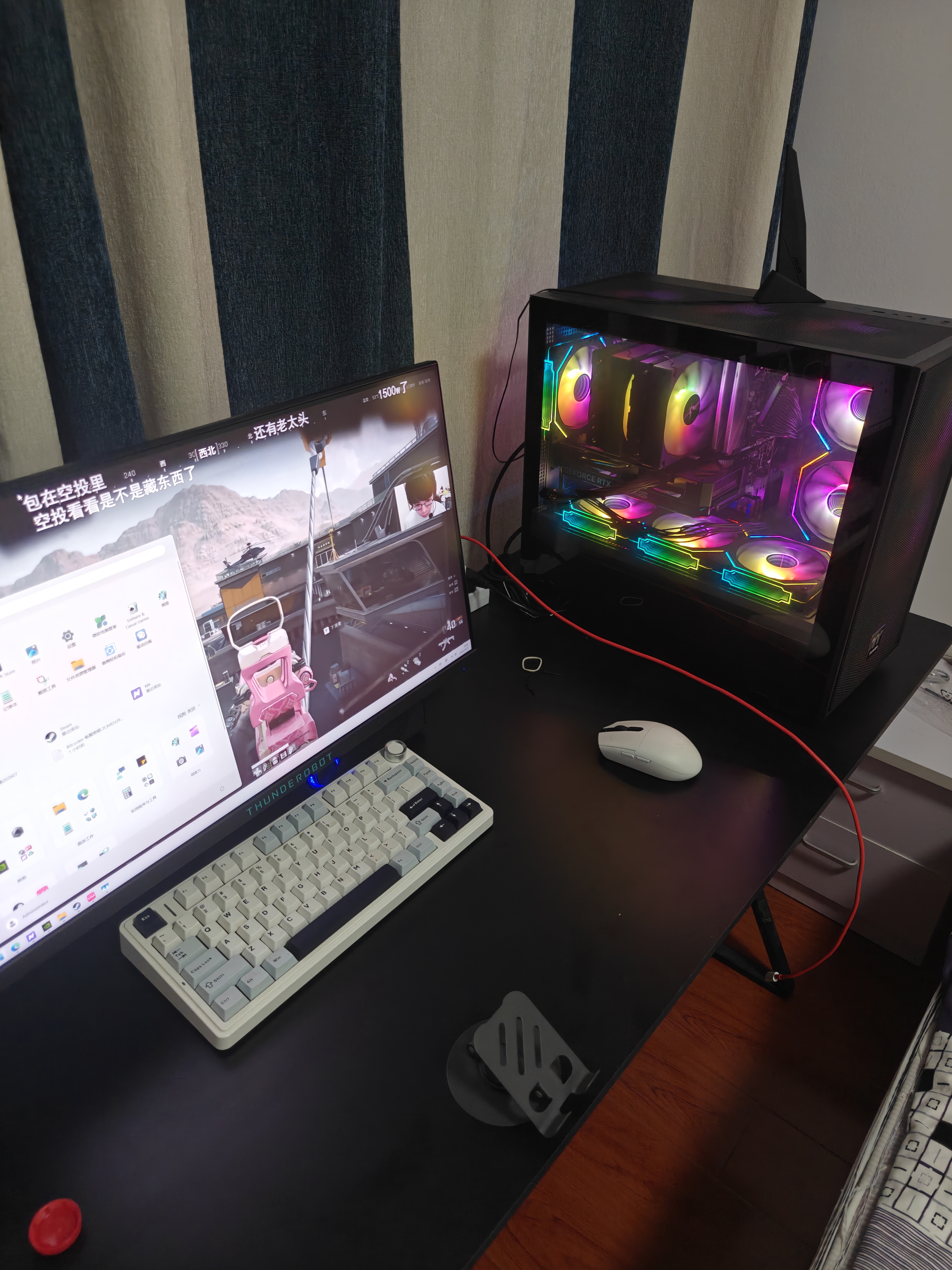 雷神黑武士23.8英寸2K260Hz HDR500nit升级版 FastIPS 电竞显示器屏 硬件低蓝光游戏升降旋转JQ24F260L 实拍图