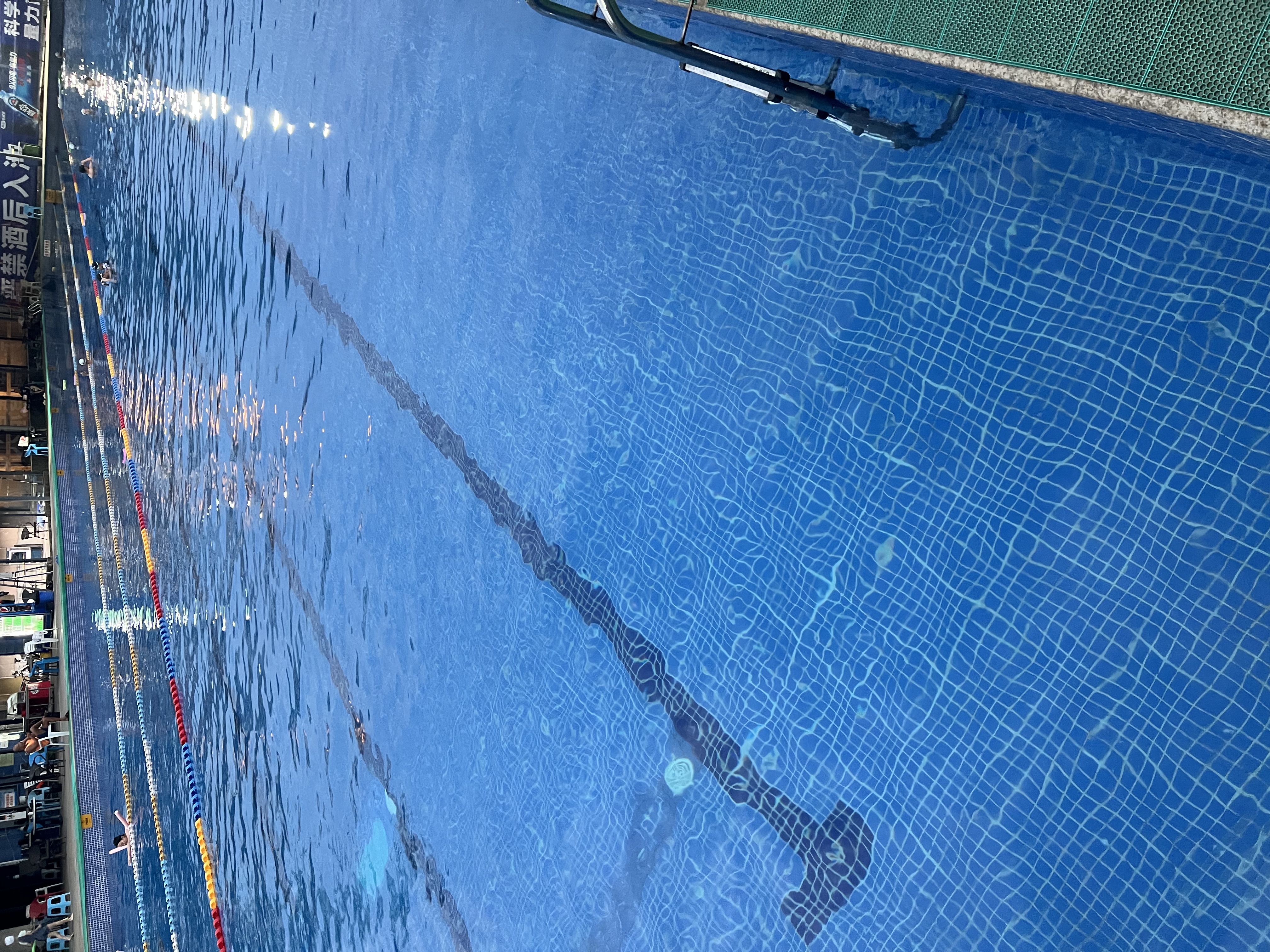 美津浓（MIZUNO）泳裤男士防尴尬大码长款5分裤专业速干抗氯游泳衣装备B1127黑2XL 实拍图