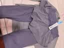 百思绒专业羽毛服球套装女长袖跑步运动装室内宽松瑜伽服户外晨跑速干服 实拍图