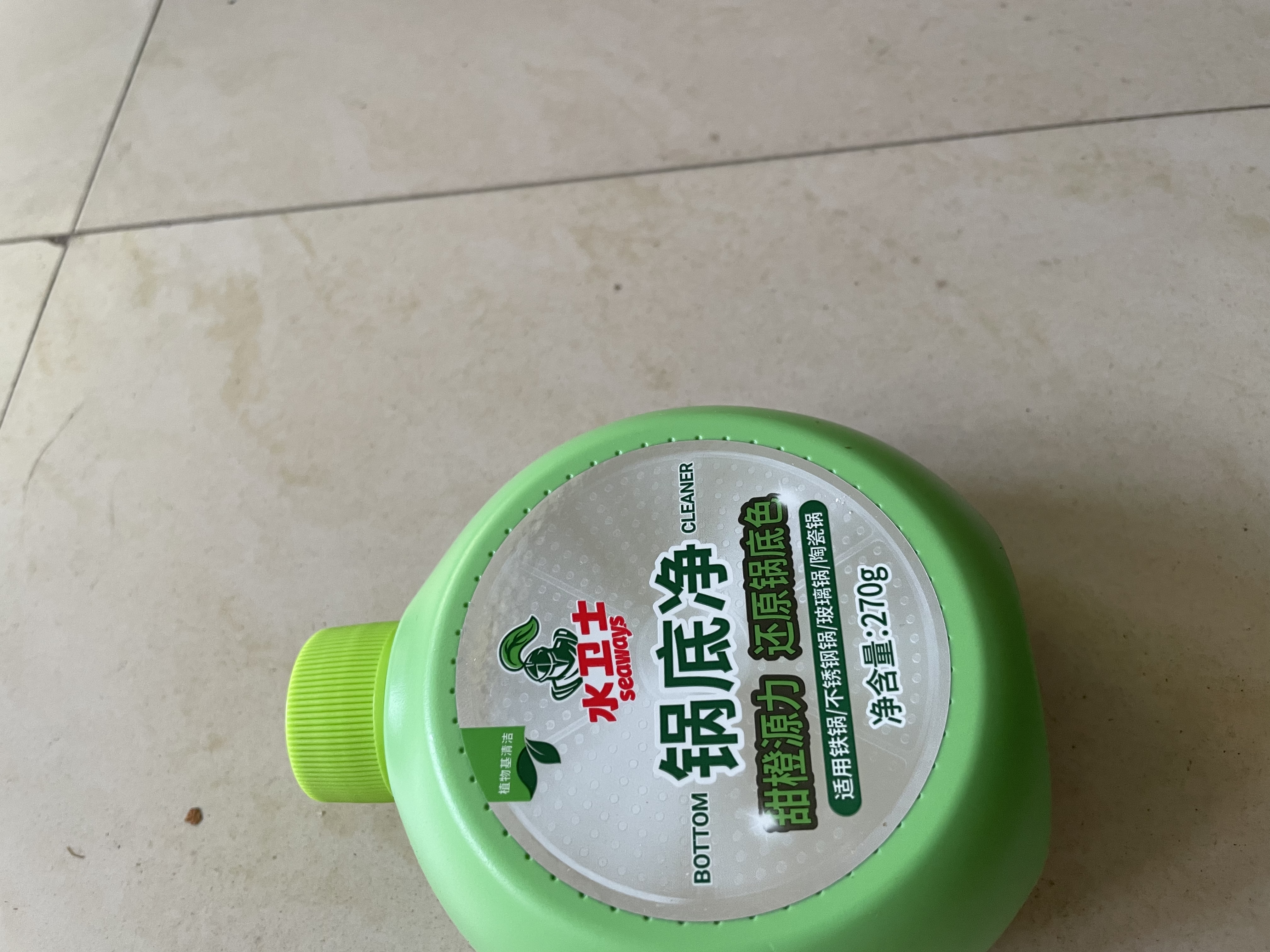 水卫士锅底净270g*2 不锈钢清洁剂锅底黑垢除垢厨房清洁膏强力去污540g 实拍图