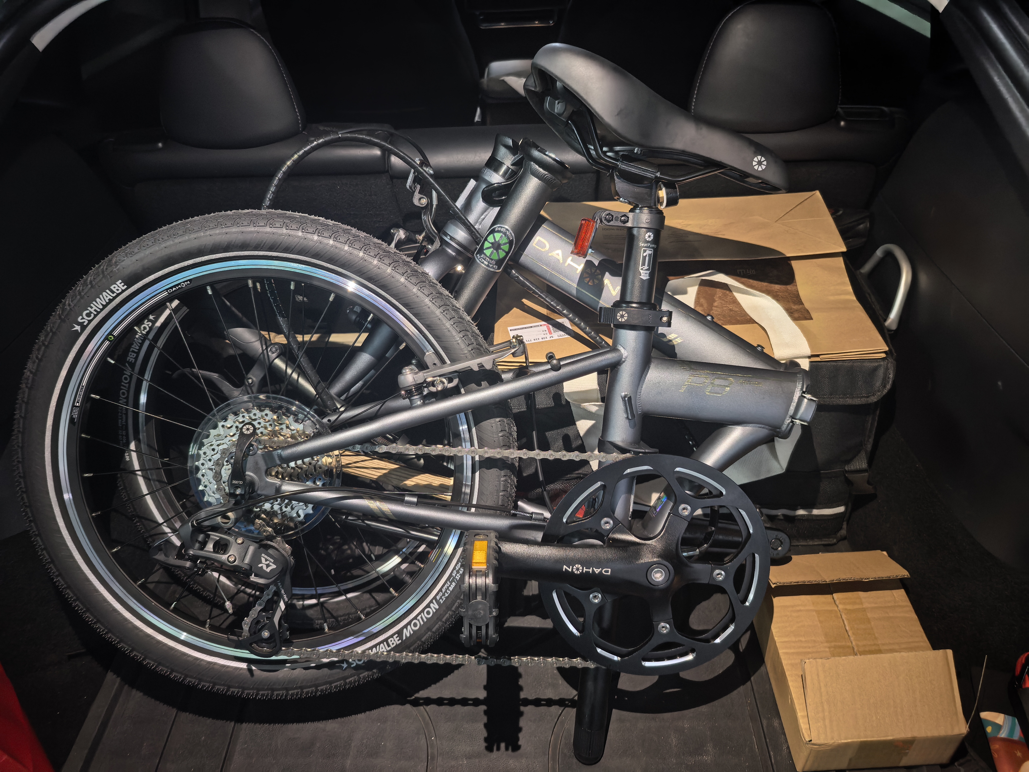 大行（DAHON）P8折叠自行车20英寸8级变速单车KBC083 消光灰经典版--京仓 实拍图