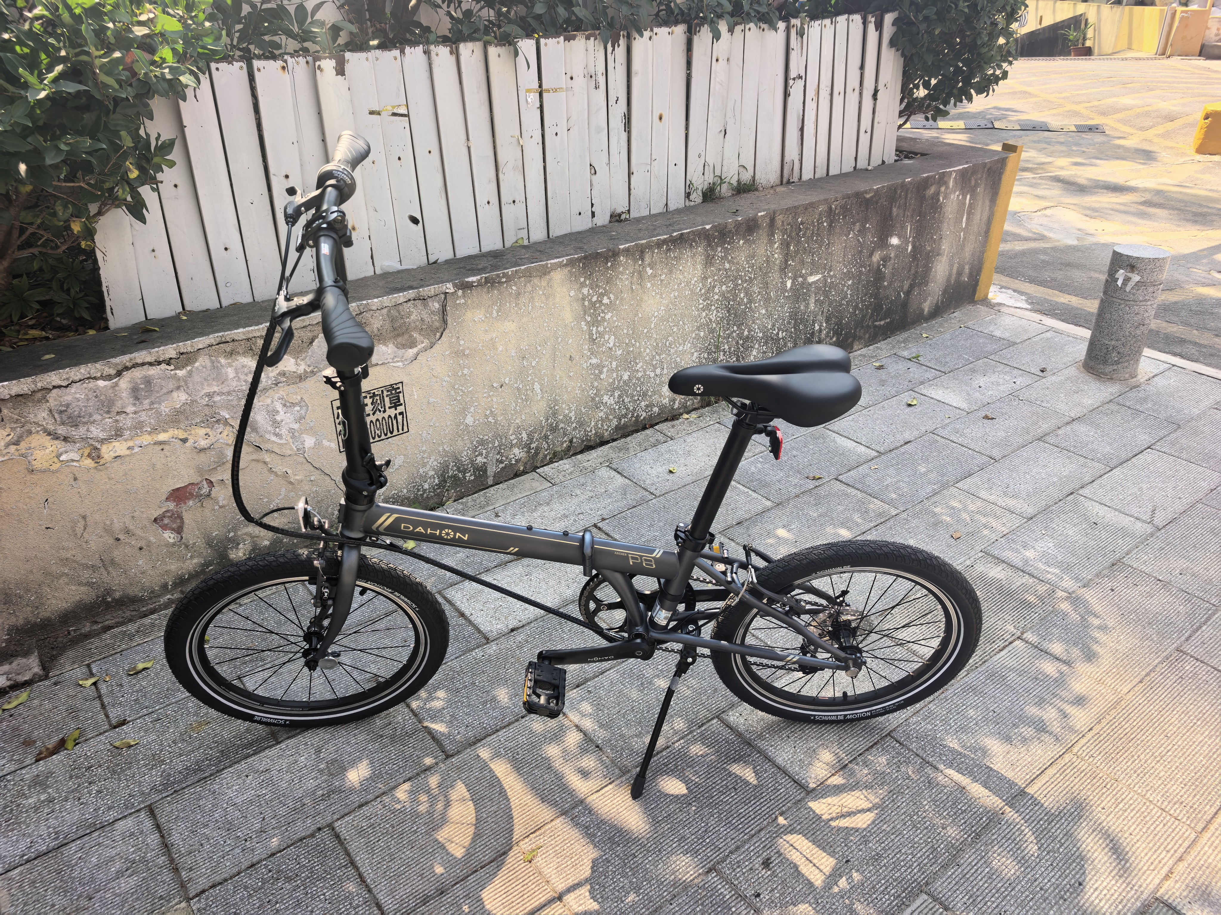 大行（DAHON）P8折叠自行车20英寸8级变速单车KBC083 消光灰经典版--京仓 实拍图