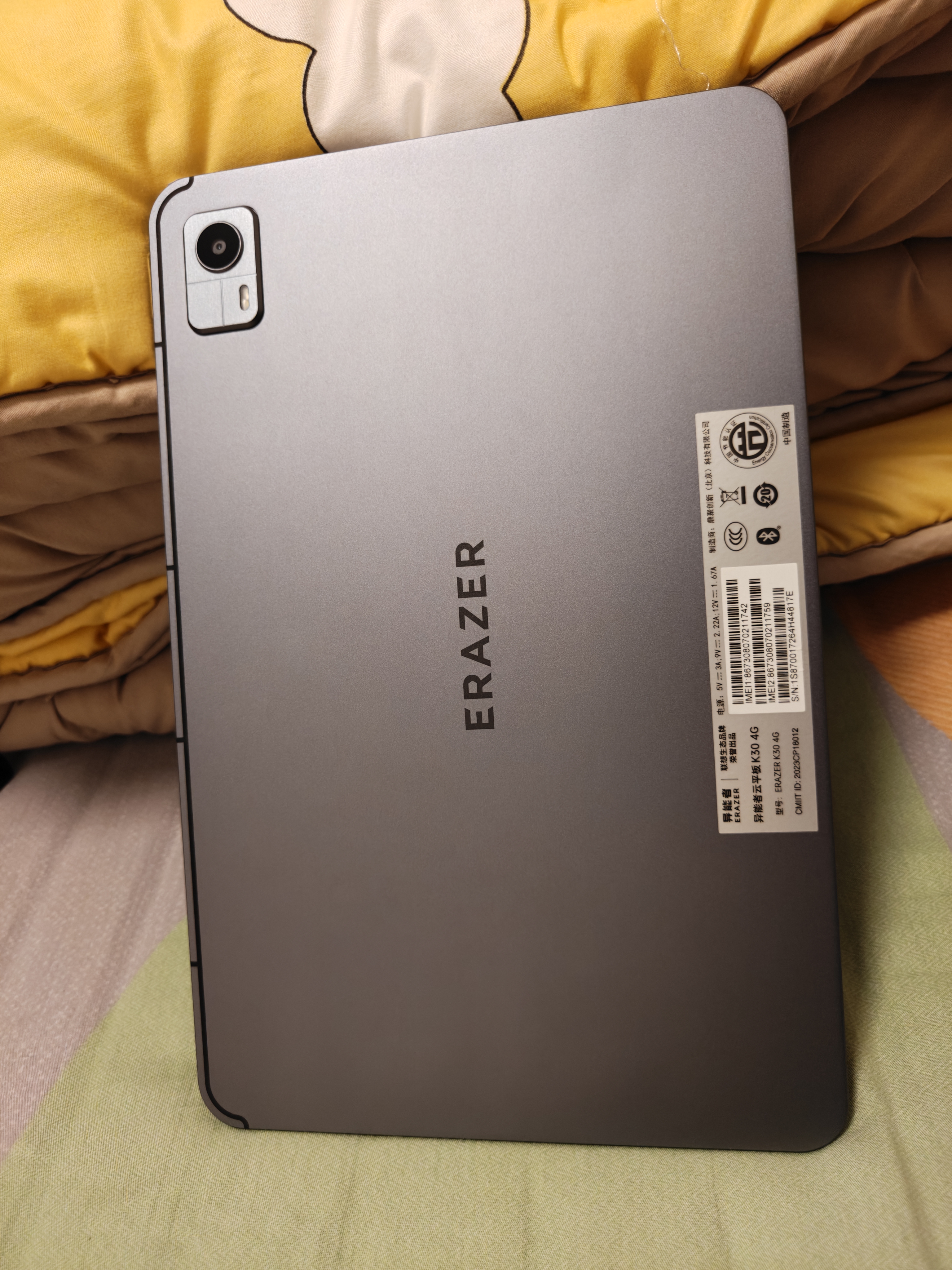 联想（Lenovo）异能者K30 12.6英寸 4G通话全网通2.5K平板电脑 国家补贴 游戏TUV爱眼节能 8G+256G 太空灰4G版 实拍图
