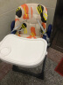 贝氏婴童（Bestbaby） 宝宝餐椅儿童餐椅可折叠便携式多功能婴儿餐桌椅幼儿吃饭椅座椅坐垫学坐椅子 旗舰版塔斯曼蓝-靠背可调节（带车轮） 实拍图