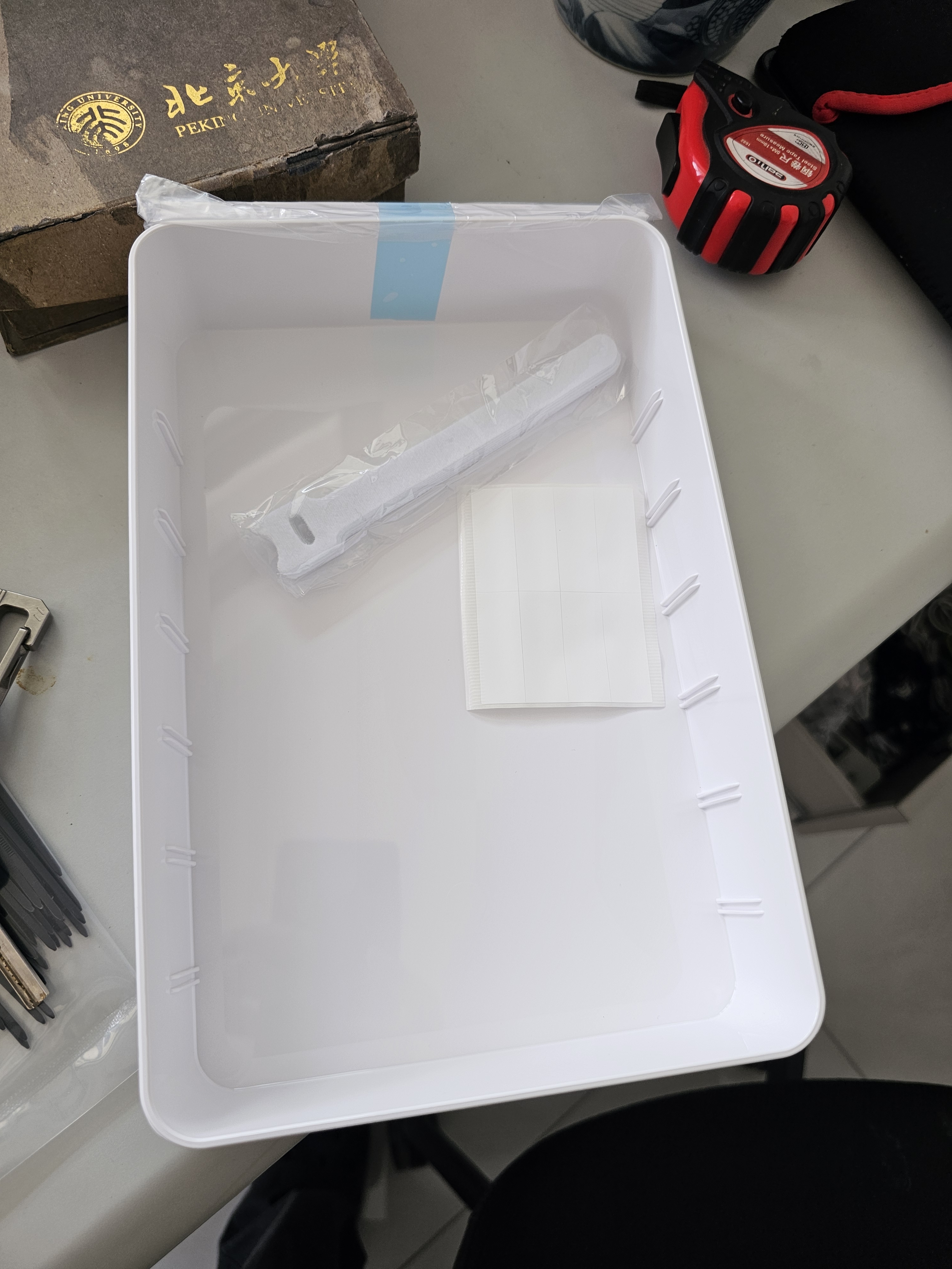 懒角落收纳盒数据线收纳盒手机充电器线材U盘小物件分格收纳盒抽屉大号 实拍图