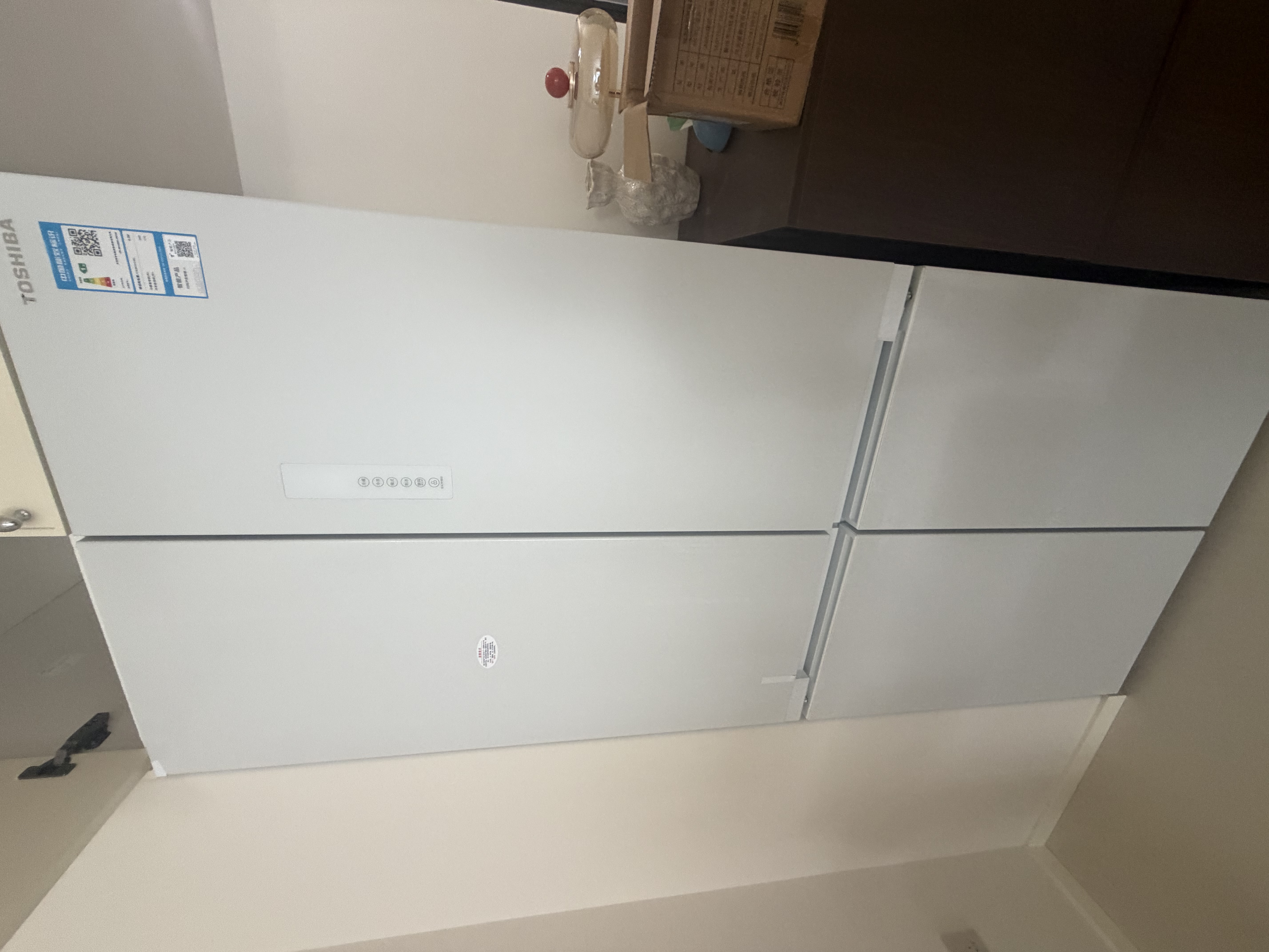 东芝（TOSHIBA）白珍珠521L十字门冰箱549双系统60cm超薄零嵌自动制冰大容量GR-RF549WI-PM165换新补贴 实拍图