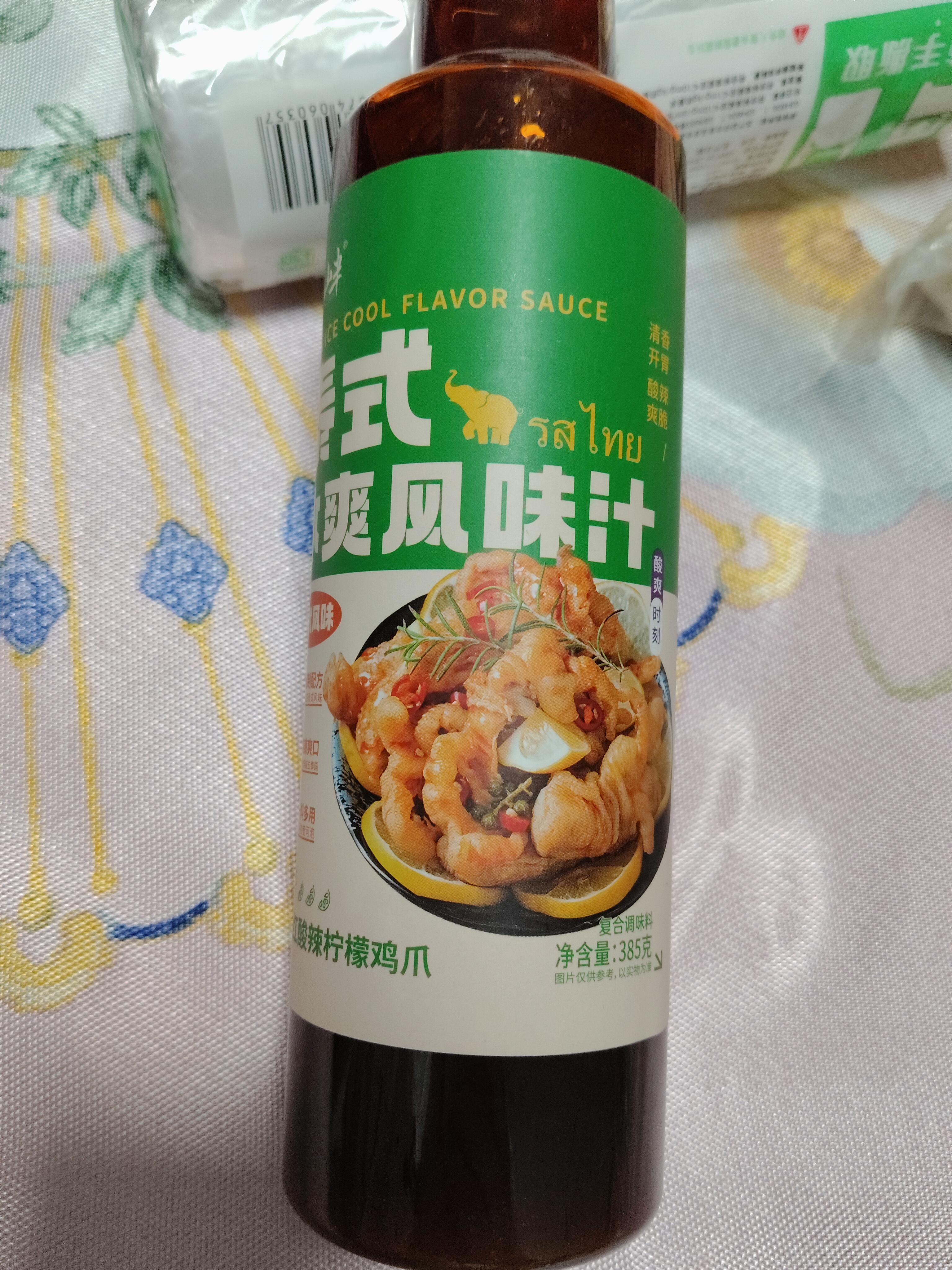 云山半泰式风味酸辣冷泡汁柠檬鸡爪调味汁385g 泡椒无骨凤爪凉拌菜汁 实拍图