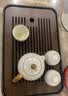 忆壶茶（YIHUTEA）茶盘托盘家用茶台带排水小型沥水储水实木功夫托盘泡茶具竹茶托 【爆款大号】茶盘36.5*24cm 实拍图