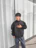主意范（ZHUYIFAN）夹克男飞行员春秋cleanfit休闲整套立领棒球服外套短款工装冲锋衣 黑色夹克 L 110-130斤 实拍图
