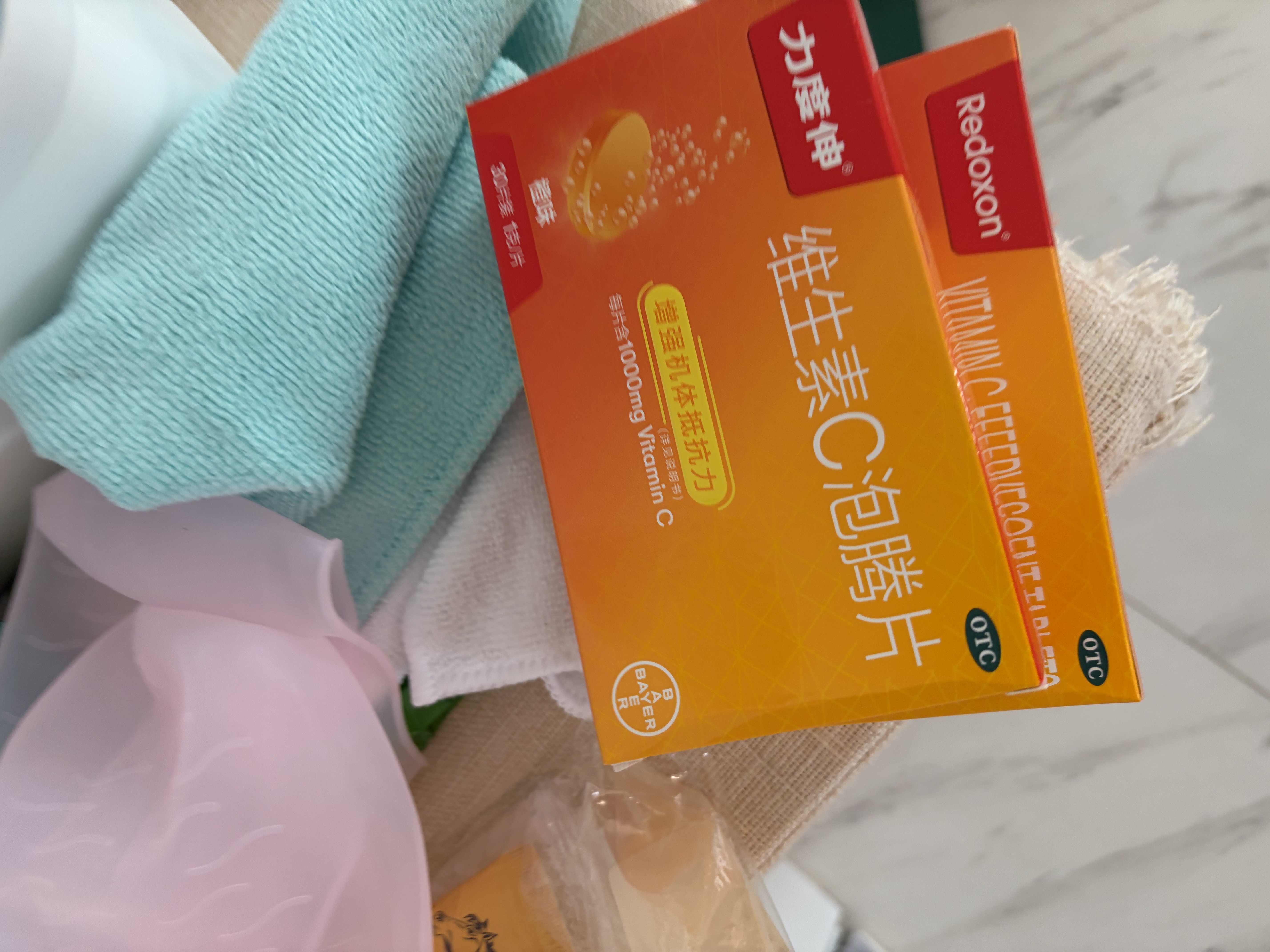 拜耳力度伸原研药 维C泡腾片橙味1g*30片/盒 2盒装 1000mg高浓度维生素C增强免疫力抵抗力抗疲劳换季预防感冒 实拍图