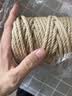 九千谷 麻绳原色细6mm 柱状长约50m绑扎绳线园艺用品包装DIY粗麻绳5129 实拍图