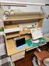 龙承匠人儿童学习桌椅套装J120实木可升降写字书桌中小学生6-18岁课桌椅子 【升级稀土抑轴灯】1.2米实木桌+吊柜+追背椅咖 赠学习大礼包 实拍图