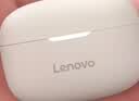 联想（Lenovo）真无线蓝牙耳机 半入耳式耳机 音乐运动游戏耳机蓝牙5.4 超长续航高清音质 EA110月岩白 实拍图