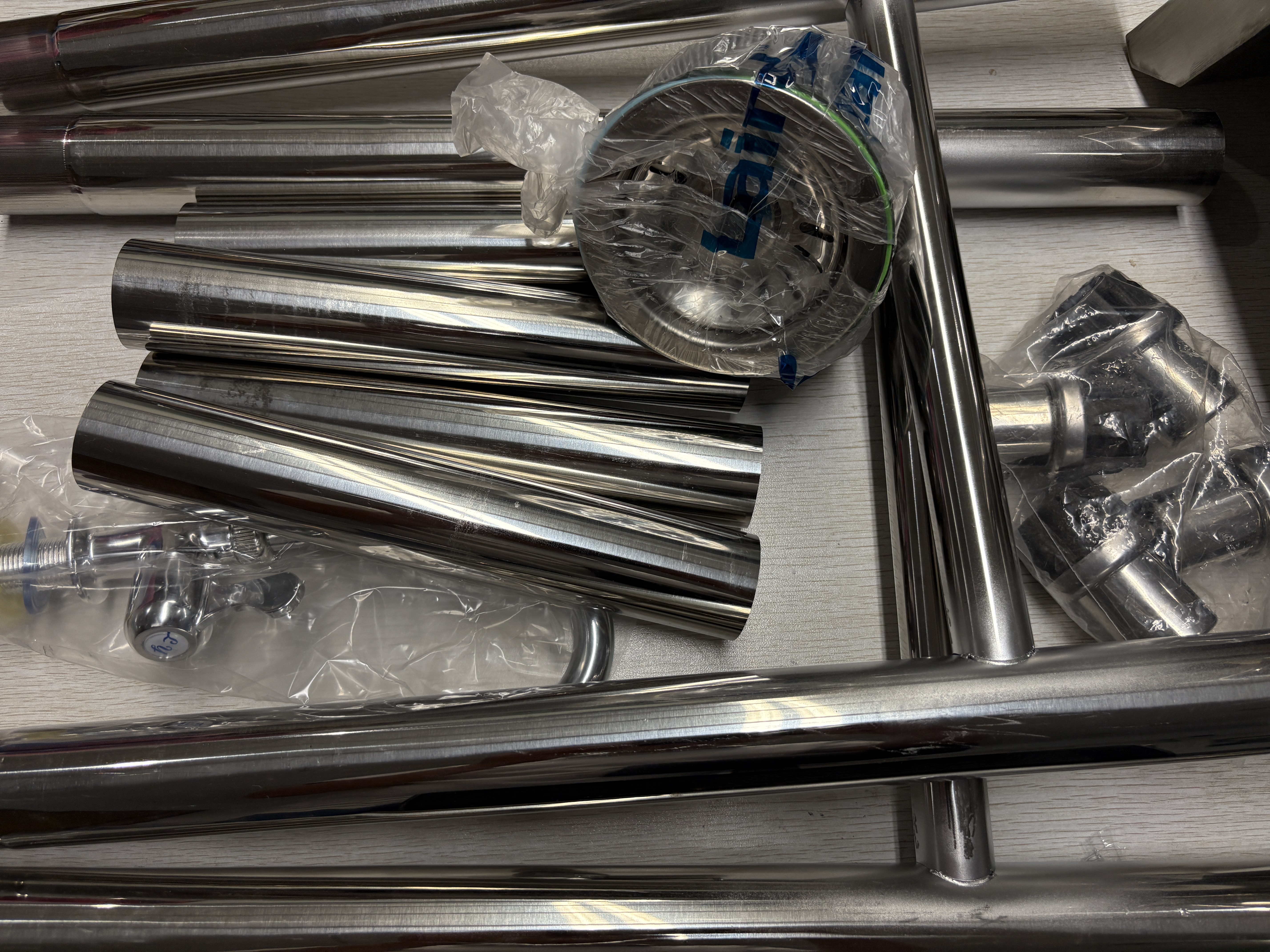 法耐（FANAI）不锈钢水槽洗菜盆一体盆带支架水池单双三槽商用饭店洗碗槽洗手盆 单池-长50*宽50*高80cm 实拍图