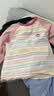 嘟嘟家【100%棉】女童衣服T恤秋季男童纯棉衣服男童打底衫秋 丁香粉100 实拍图