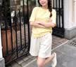 真维斯（Jeanswest）运动套装女士夏季新款跑步休闲纯棉短袖宽松大码短裤透气两件套装 实拍图