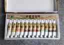 马利 国画颜料 荣宝斋初学者美术用品学生艺考山水画牡丹工具马利新手套装白云小学生儿童绘画美术生 马利12色中国画颜料（5ml*12色) 实拍图