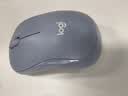 罗技（Logitech）M221 轻音鼠标 无线鼠标 办公鼠标 对称鼠标 带无线微型接收器 米白色 实拍图
