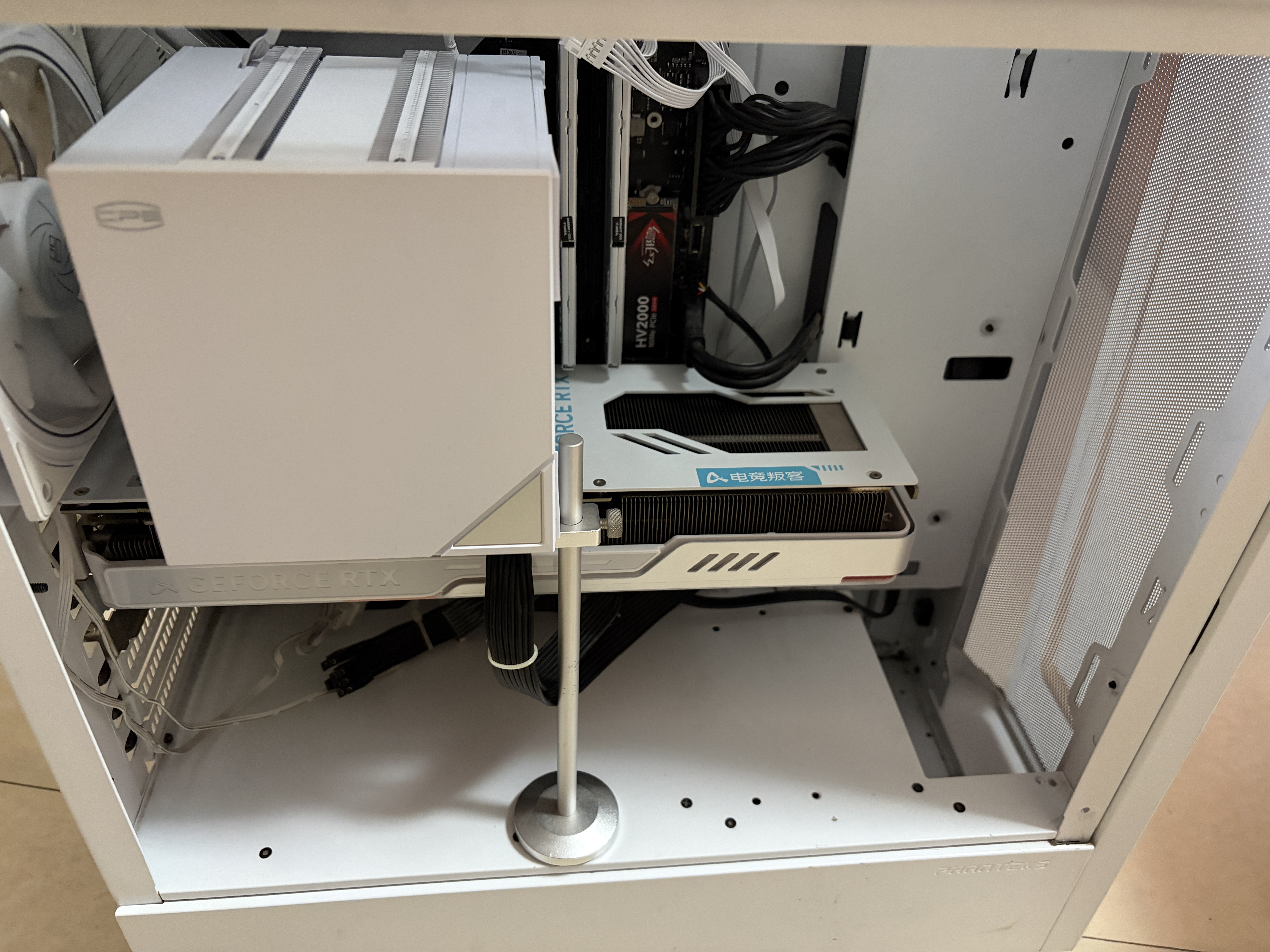 超频3（PCCOOLER）RZ700D Pro ARGB白色 CPU风冷散热器（7热管/单塔双风扇/全铝磁吸顶盖/双滚珠轴承） 实拍图