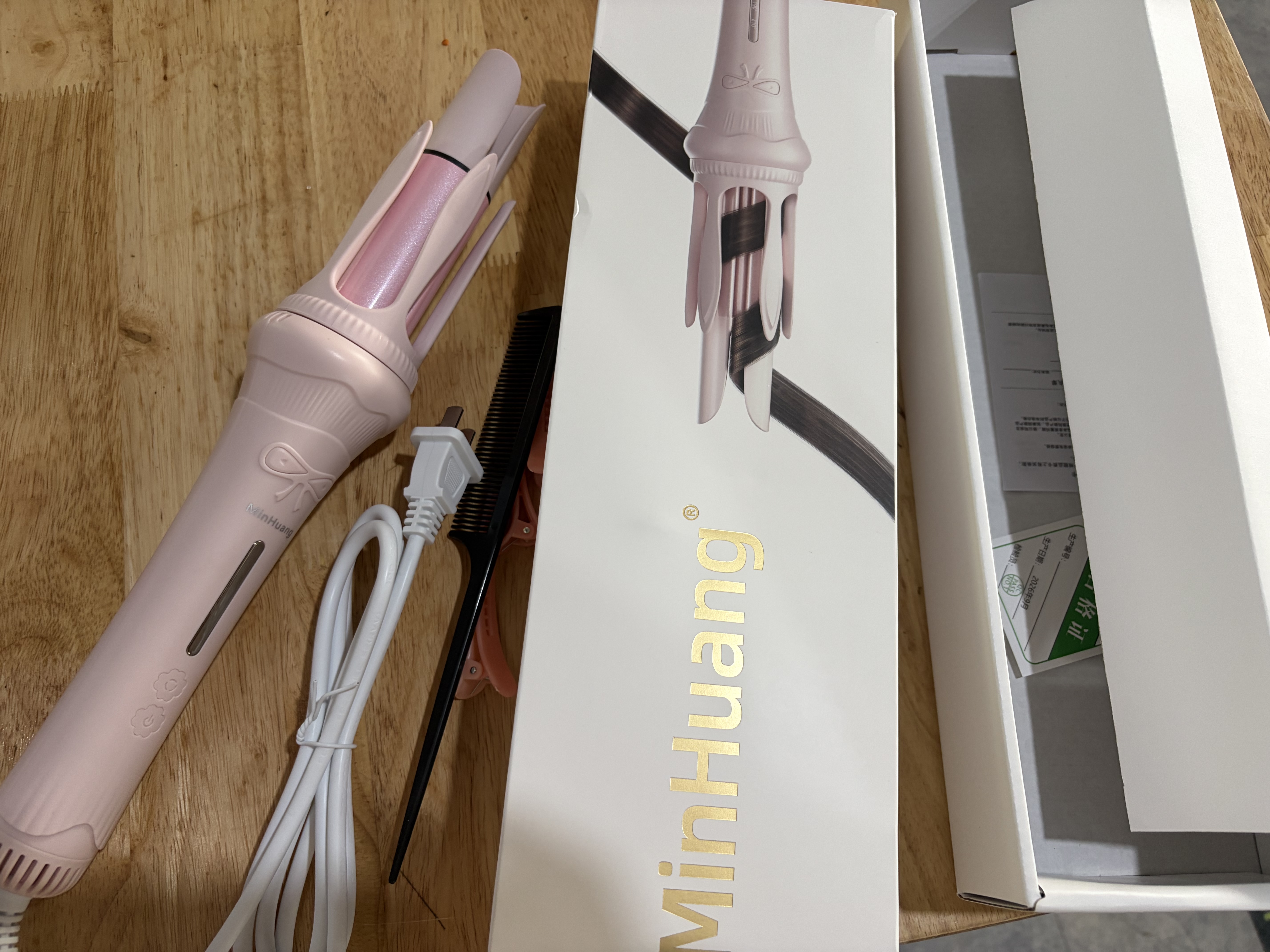 敏煌（MinHuang）全自动卷发棒神器32mm持久定型大卷大波浪式电烫发懒人负离子 实拍图
