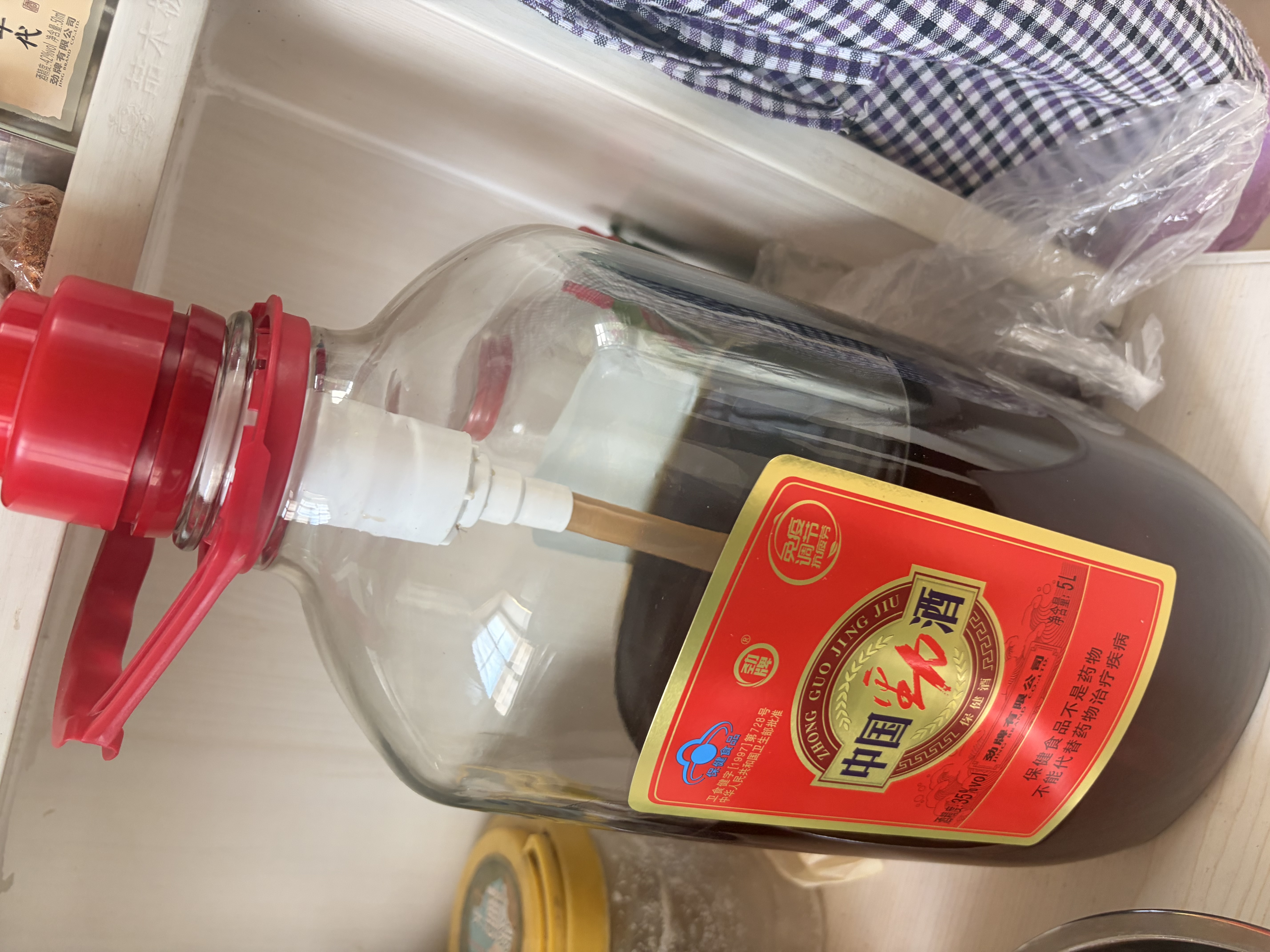 劲牌中国劲酒 35度 5L 大桶量贩装（无取酒器） 自饮 送礼 实拍图