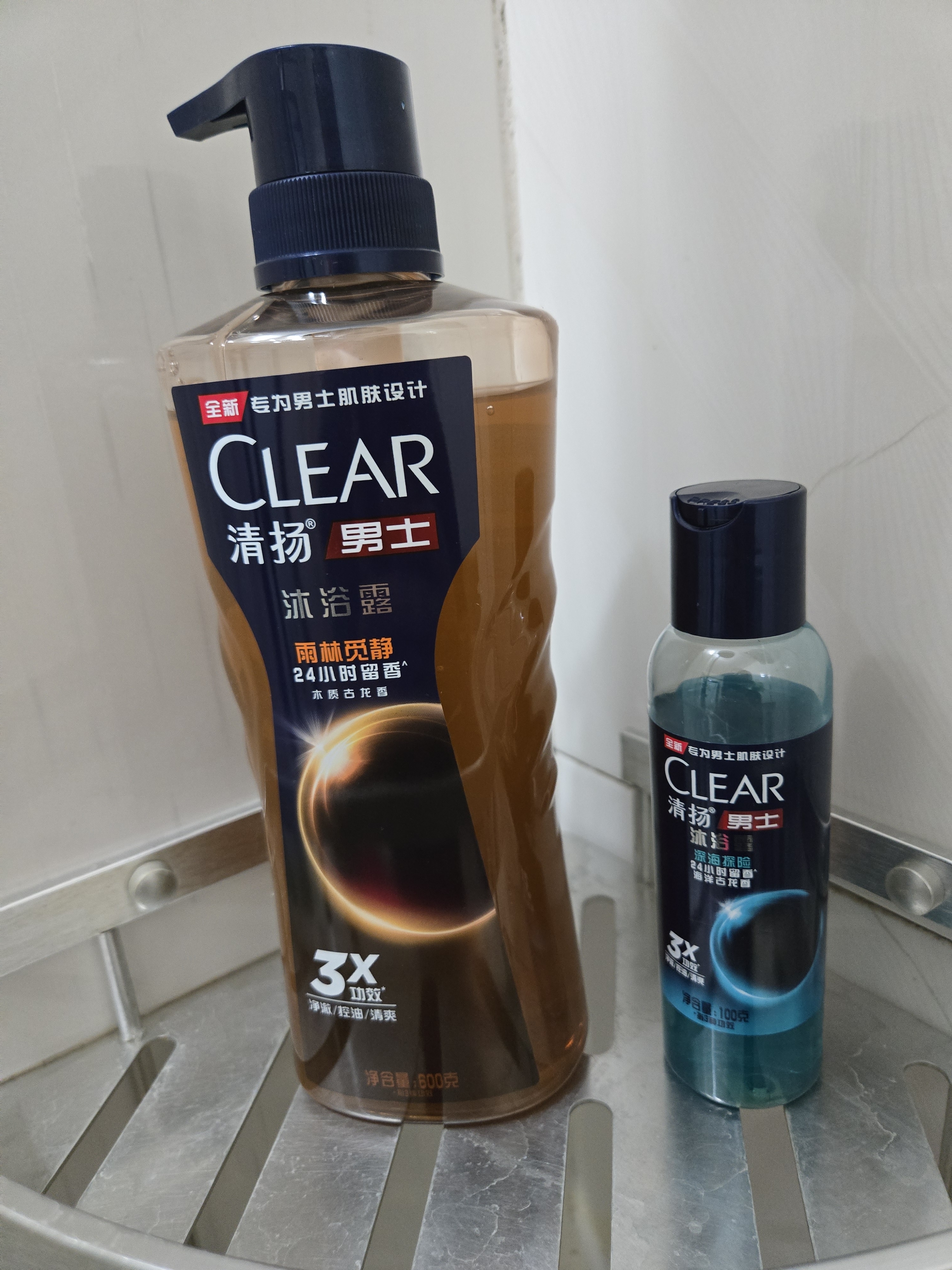 清扬（CLEAR）男士古龙香氛沐浴露雨林秘境600g*2+100g*2新老包装交替发货 实拍图