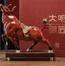 大明铜匠铜牛摆件牛气冲天金钱牛办公室桌面家居客厅招财乔迁开业礼品礼物 实拍图