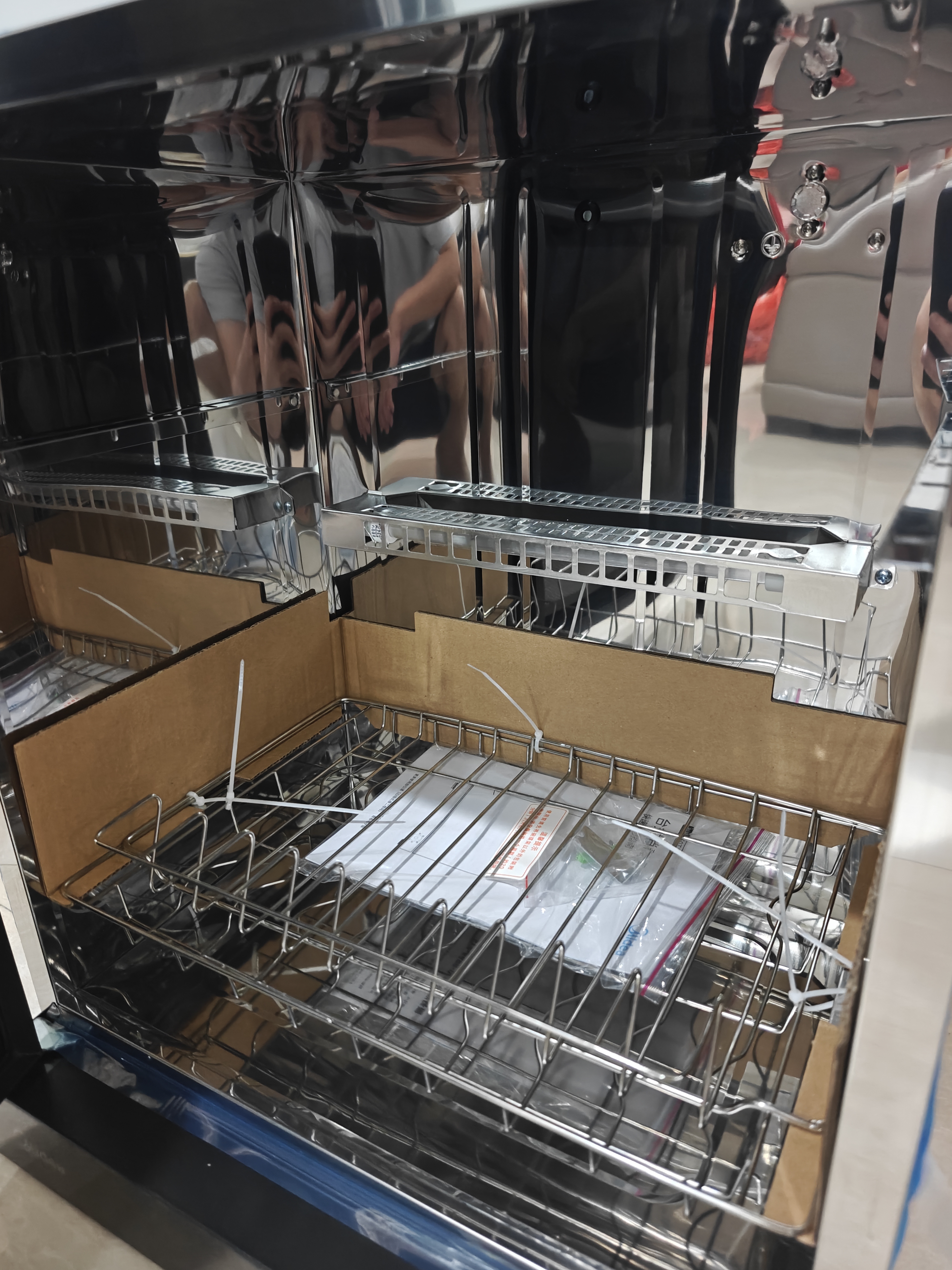 美的（Midea）【新国标二星】消毒柜小型家用 50L双层小型台式 高温烘干厨房餐具 碗柜碗盘 茶杯刀具消毒50T11 实拍图