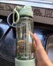 希乐（cille）塑料水杯大容量夏季男女学生运动便携tritan茶水分离杯子860ml 实拍图