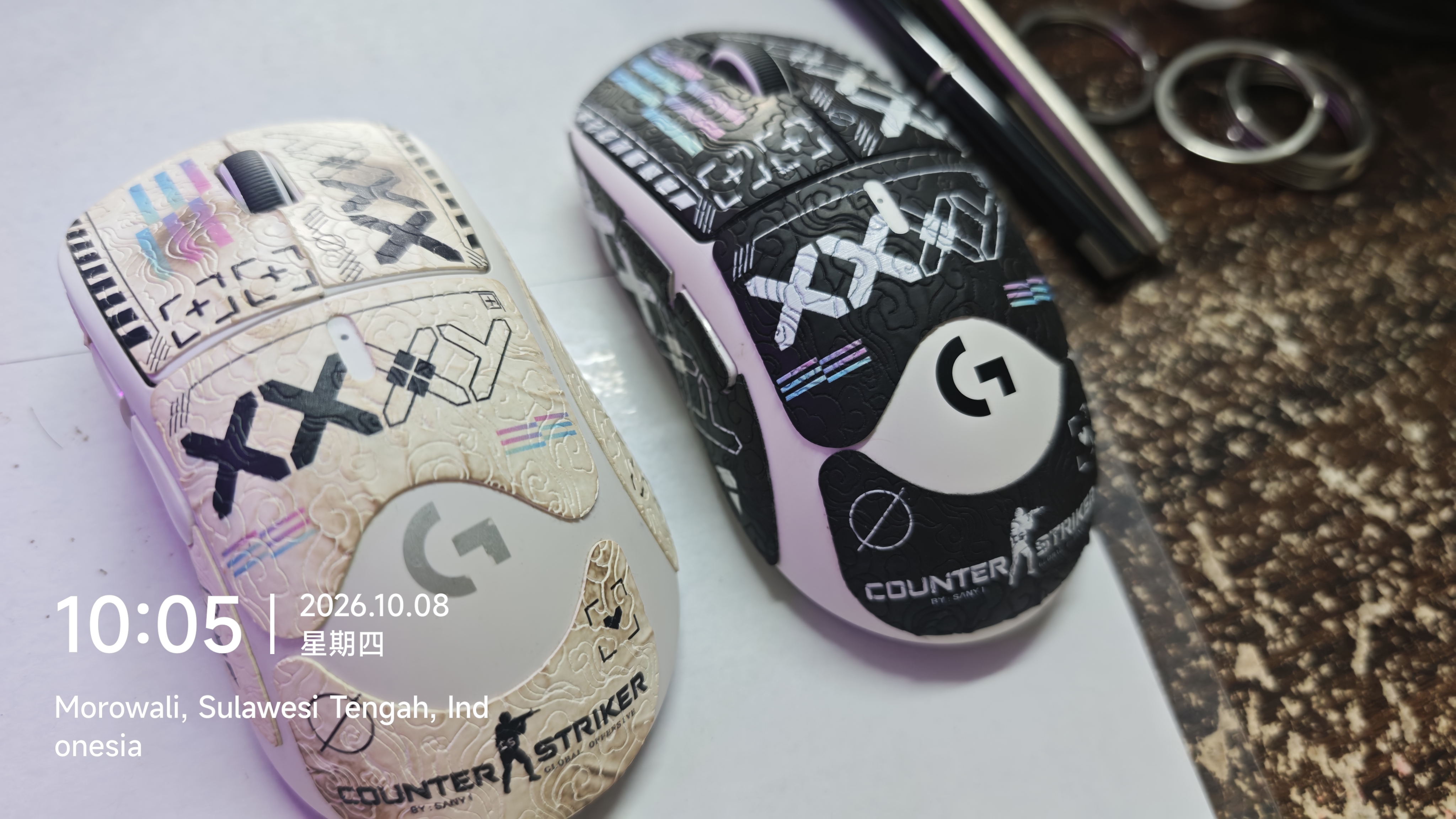 毕亚兹 适用gpw2防滑贴gpw3防滑贴狗屁王2/3/5代防滑贴狗屁王二代金刚版防滑贴罗技gpw5代鼠标防滑贴纸 实拍图