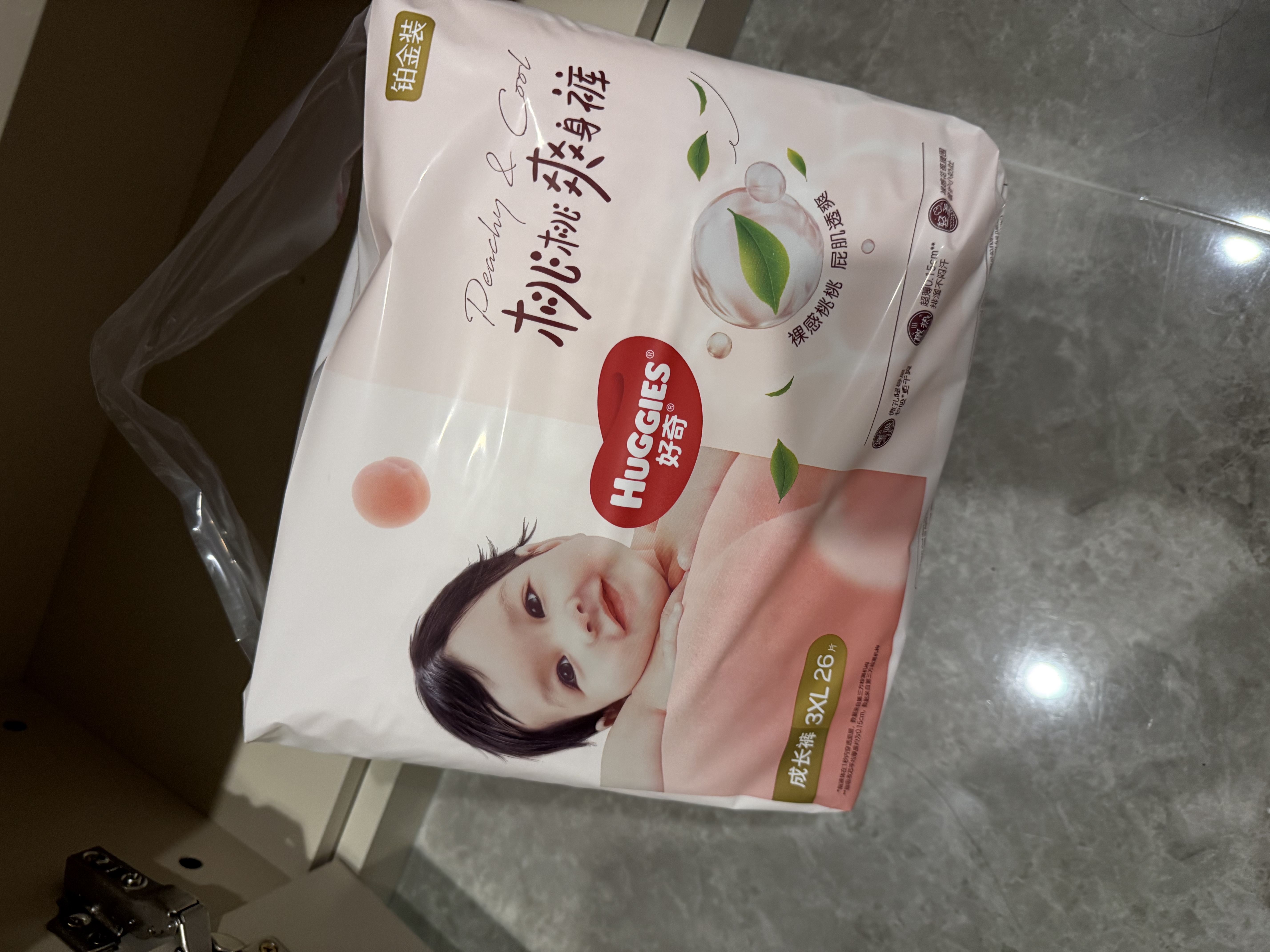 好奇（Huggies）铂金装小桃裤拉拉裤XXXL26片(17kg以上)尿不湿【散热口碑王】 实拍图