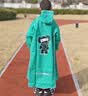 牧萌儿童雨衣男女童带书包位全身防水中大童学生上学雨披 松翠象 2XL 实拍图