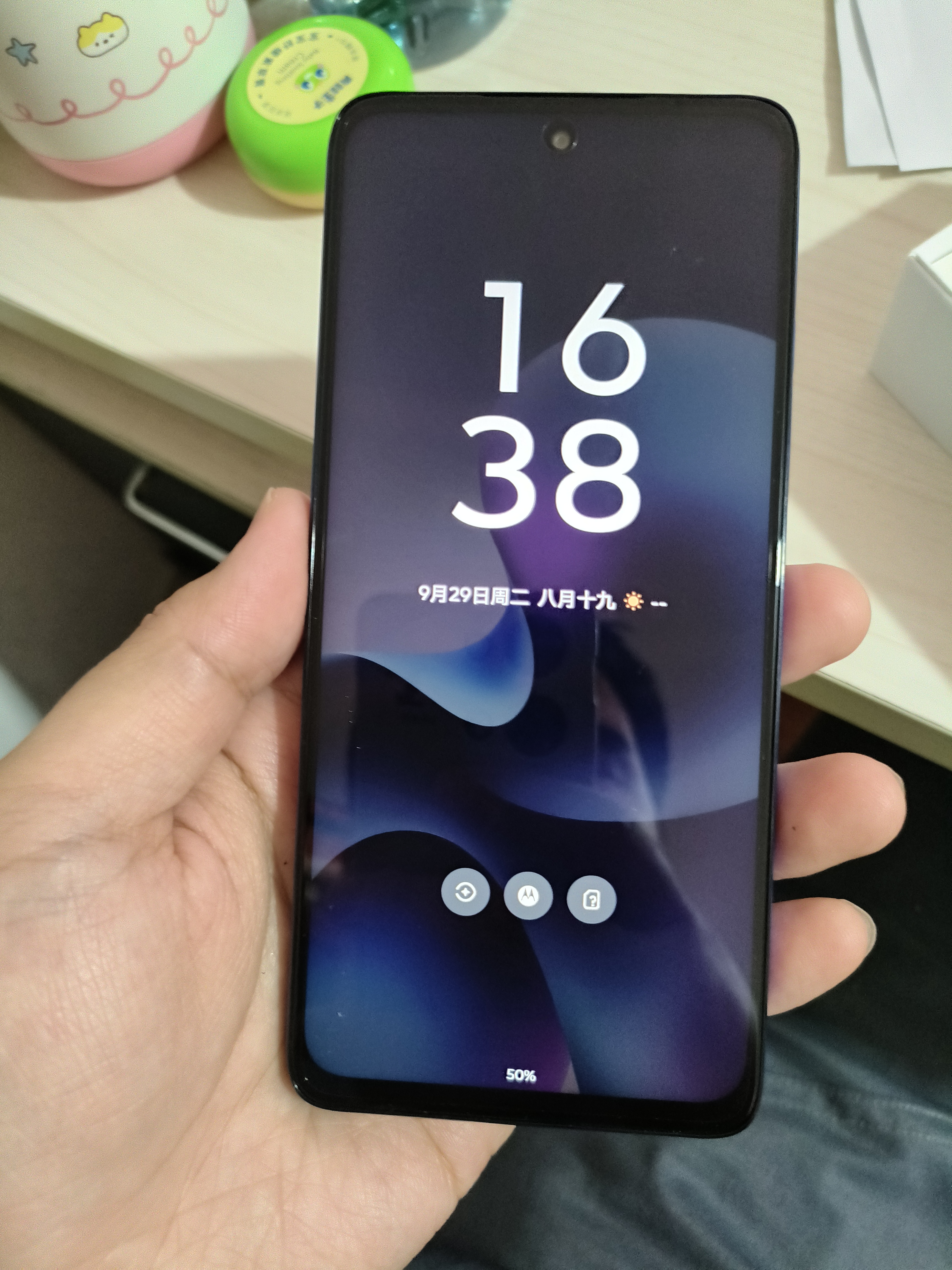 摩托罗拉联想moto g100s 8GB+256GB 海蓝高刷LCD护眼屏 7000mAh大电池 多功能NFC 应用六开 实拍图
