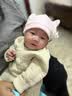 贝肽斯婴儿帽子四季款0-3个月新生儿男女宝宝胎帽初生a类双层护囟门帽 实拍图