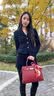 CHARFMX&KIEZH轻奢CK包包女款手提铂金包女士婚包新娘妈妈包单肩情人节生日礼物 黑色【礼盒包装送女友老婆】 实拍图