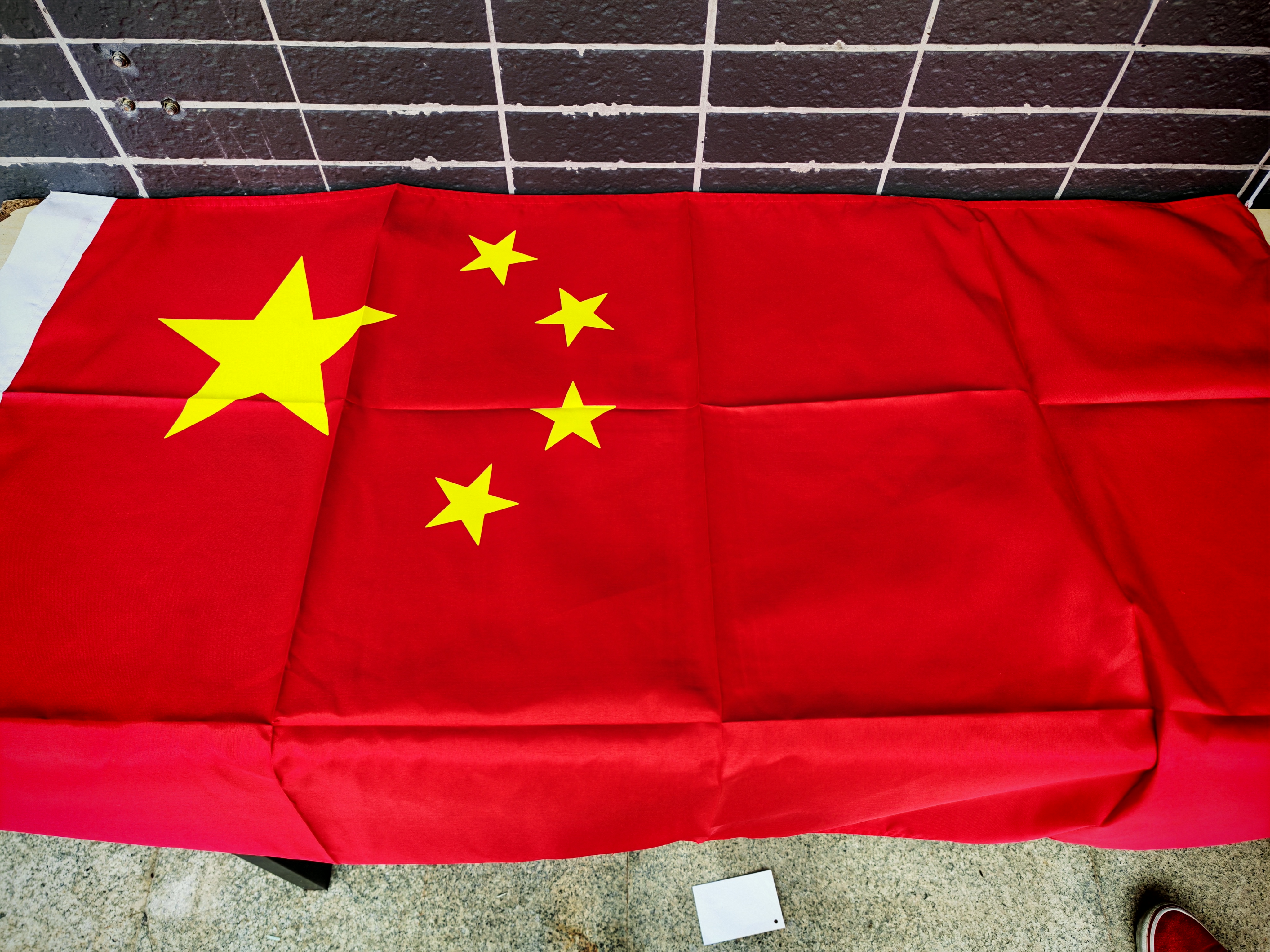 贸丰中国国旗五星红旗纳米防水国庆悬挂旗帜3号国旗(192x128cm)五星红旗户外装饰国庆布置装饰 实拍图