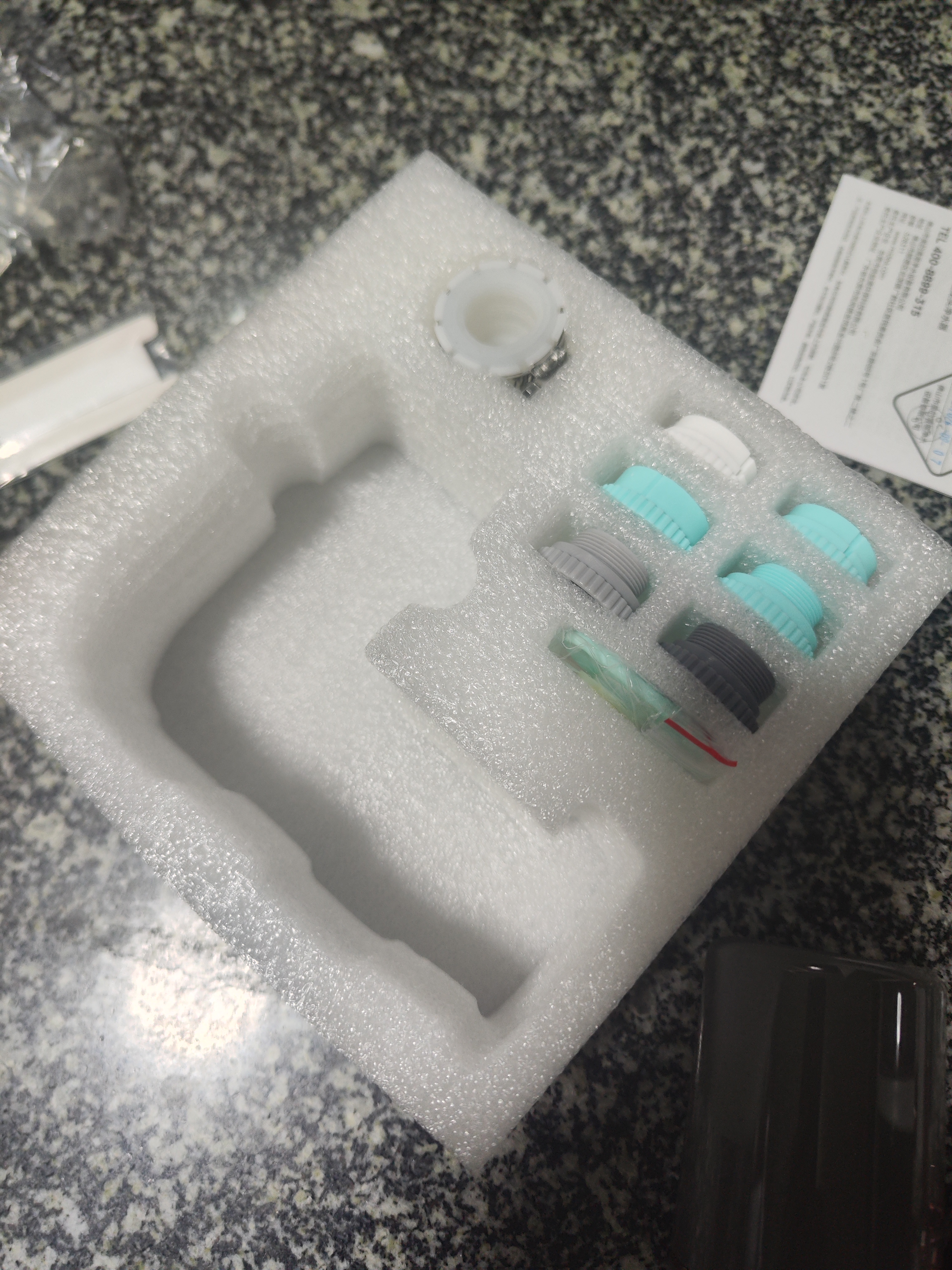 美的（Midea）净水器水龙头过滤器家用自来水滤水器直饮前置过滤器厨房卫生间通用除水垢除余氯双出水可清洗滤芯 一机三芯【两年免换滤芯】 实拍图
