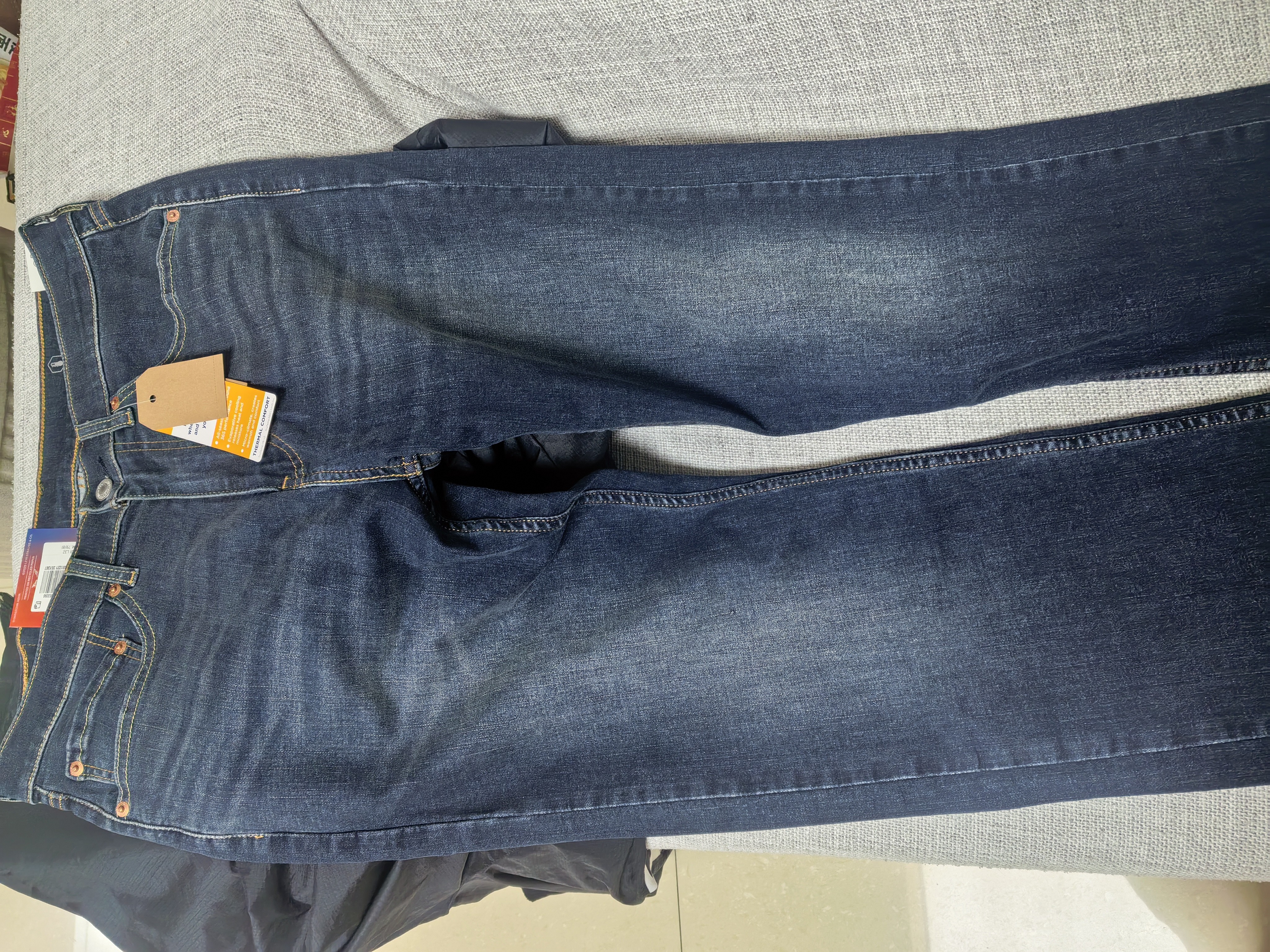 Levi's李维斯男士美式复古休闲四季恒温水洗505标准直筒牛仔裤 深蓝色 31 (32) 实拍图