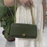 CLEHAN&KITECK包包女包2025新款菱格链条包迷你斜挎包女腋下包生日礼物送女友 军绿色（生日礼物送女友老婆） 实拍图