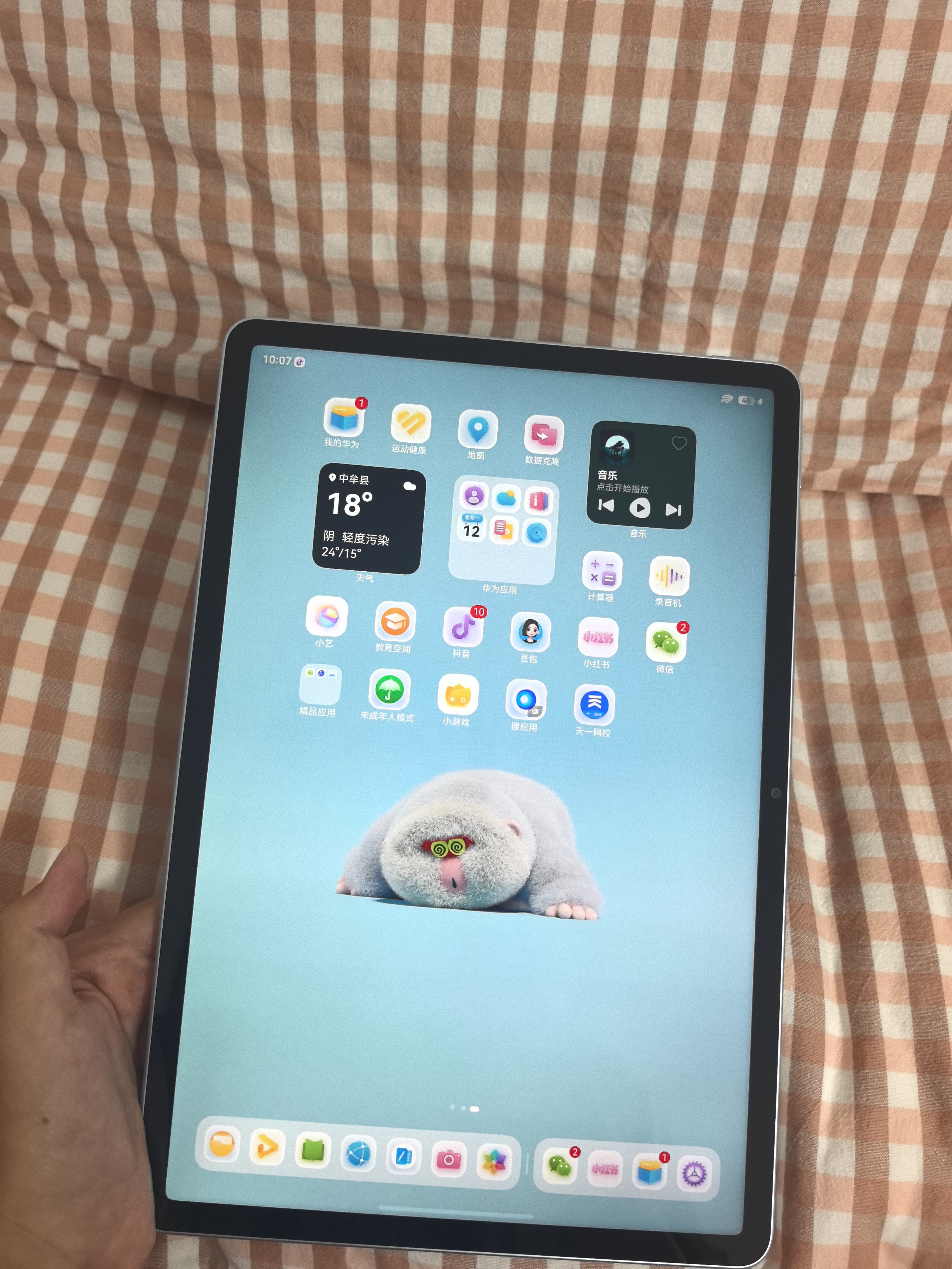 HUAWEI MatePad 11.5 鸿蒙焕新版 华为平板电脑 护眼屏 鸿蒙AI 学生平板儿童学习机 8G+256G 冰霜银 实拍图