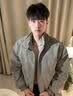 主意范（ZHUYIFAN）美式扎染皮衣棉服外套男款春秋冬季加绒加厚立领防寒机车服夹克潮 5D3074灰色加绒【升级款】 L 110-125斤 实拍图