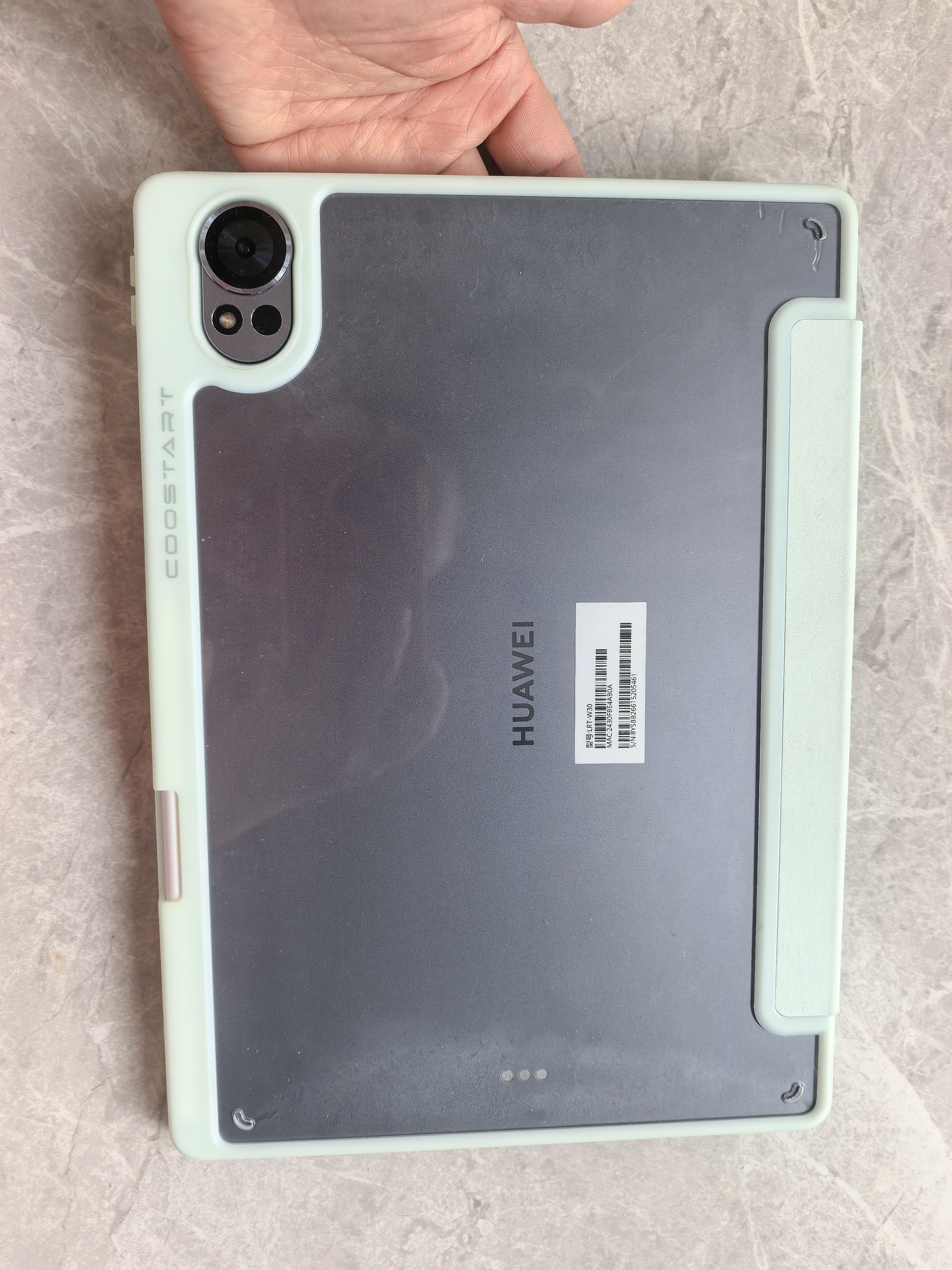 酷士达适用华为MatePad Air 12英寸保护套平板电脑保护壳2025/24/Z焕新版柔光版智能休眠带笔槽全包 绿色 实拍图