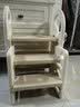 曼龙儿童游戏围栏宝宝扶手凳增高凳洗手台防滑梯子 伸缩踩脚凳-暖沙咖 实拍图