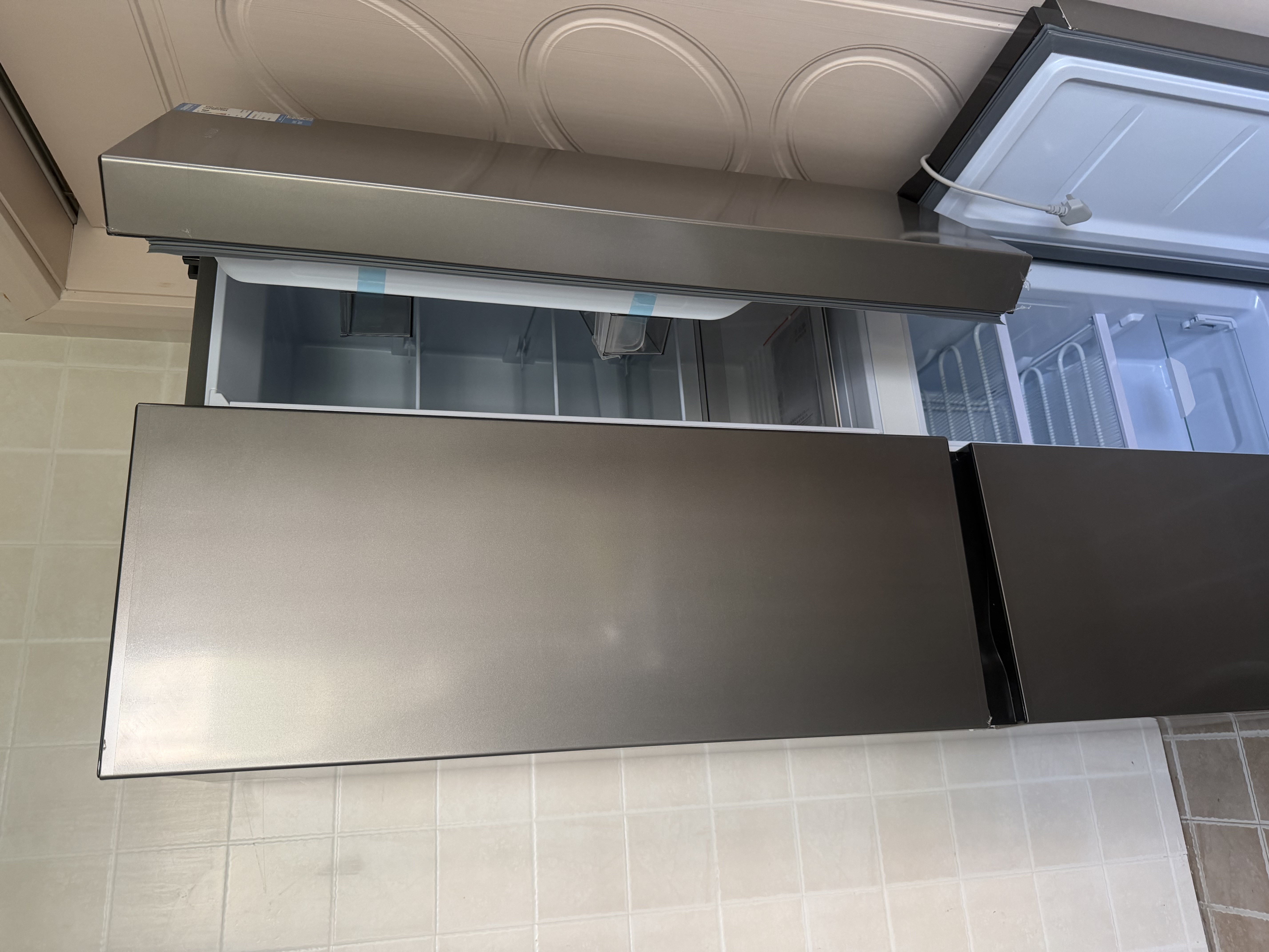 志高（CHIGO）冰箱风冷无霜458L双开门多门对开电冰箱一级能效家用大容量十字四门对开超薄嵌入式冰箱 【十字门】406升一级能效【直冷】 实拍图