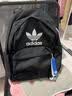 adidas休闲日常通勤运动双肩背包学生书包开学男女阿迪达斯三叶草   黑色/白   NS(均码) 实拍图