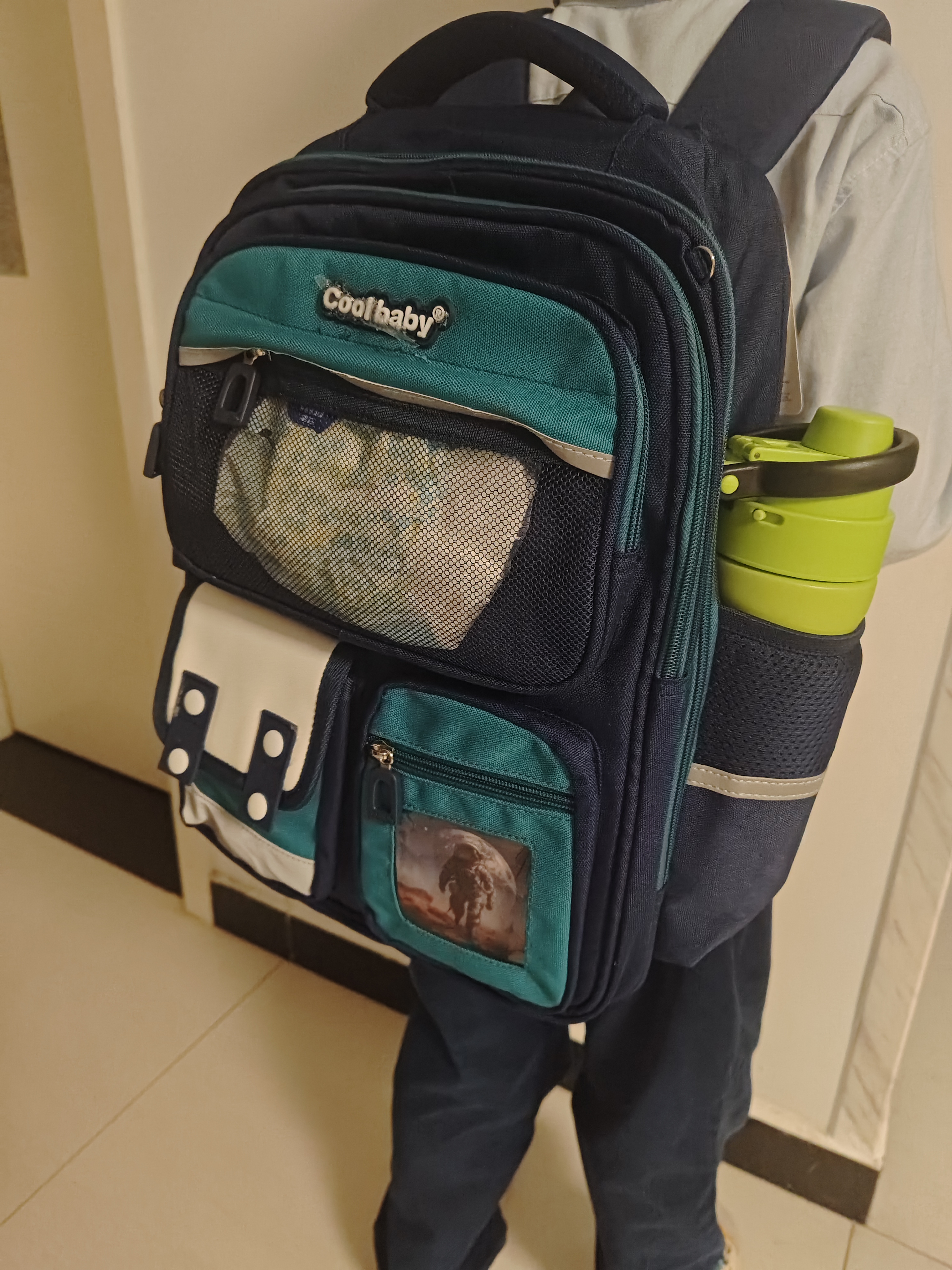 COOLBABY书包小学生3-6年级儿童双肩包护脊减负男女孩背包送蛋仔派对挂件 实拍图