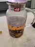 青苹果凉水壶1.95L 高硼硅玻璃耐高温 茶水分离冷水壶 家用冷泡壶泡茶壶 实拍图