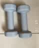 Keep哑铃女男健身家用彩色浸塑环保手铃亚铃全身塑形水蓝2kg*2 实拍图