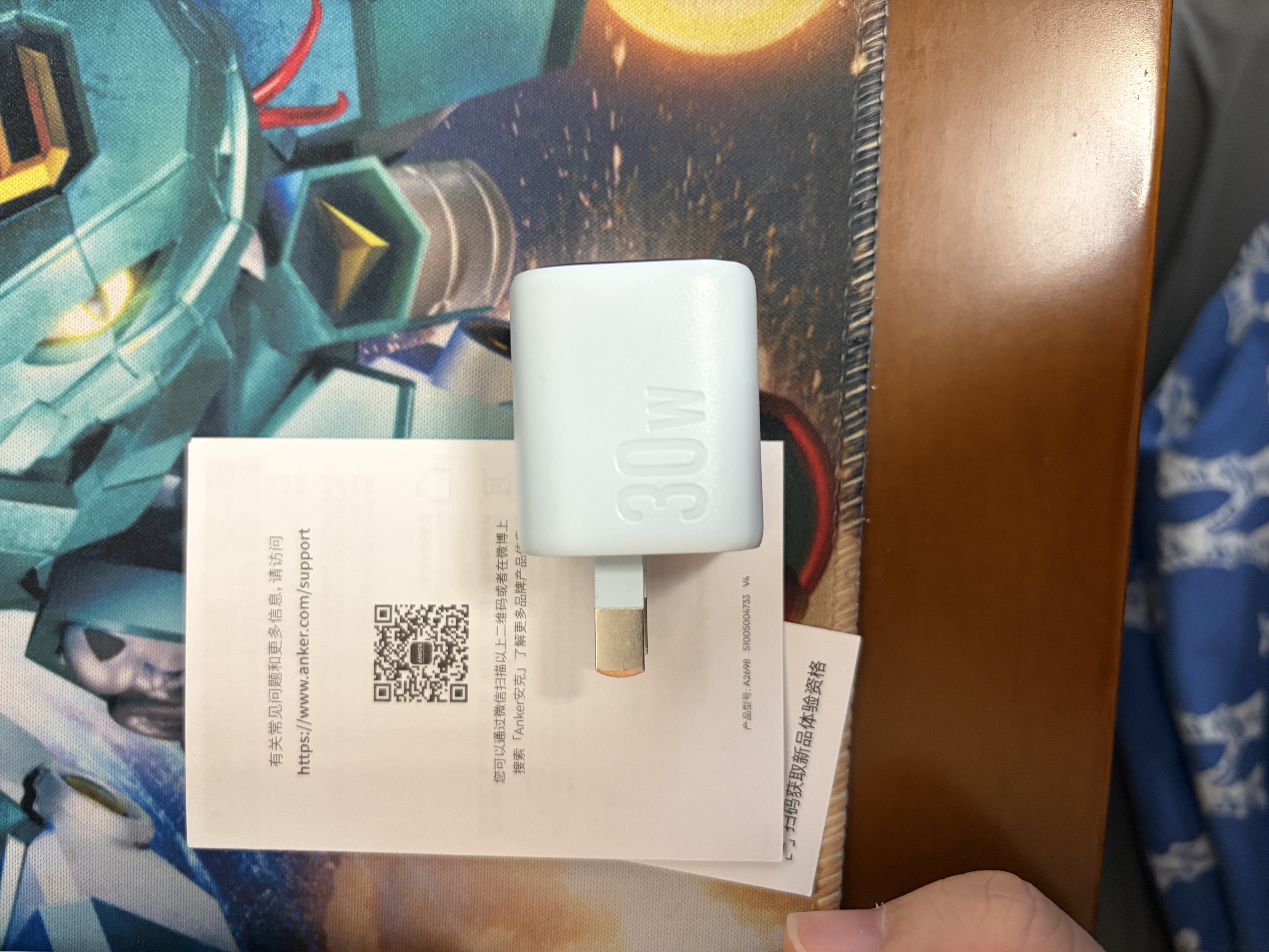 ANKER安克30W冰点充 苹果18充电器type-c快充pd氮化镓适用17iPhone18promax16apple15手机iPad插头 蓝 实拍图